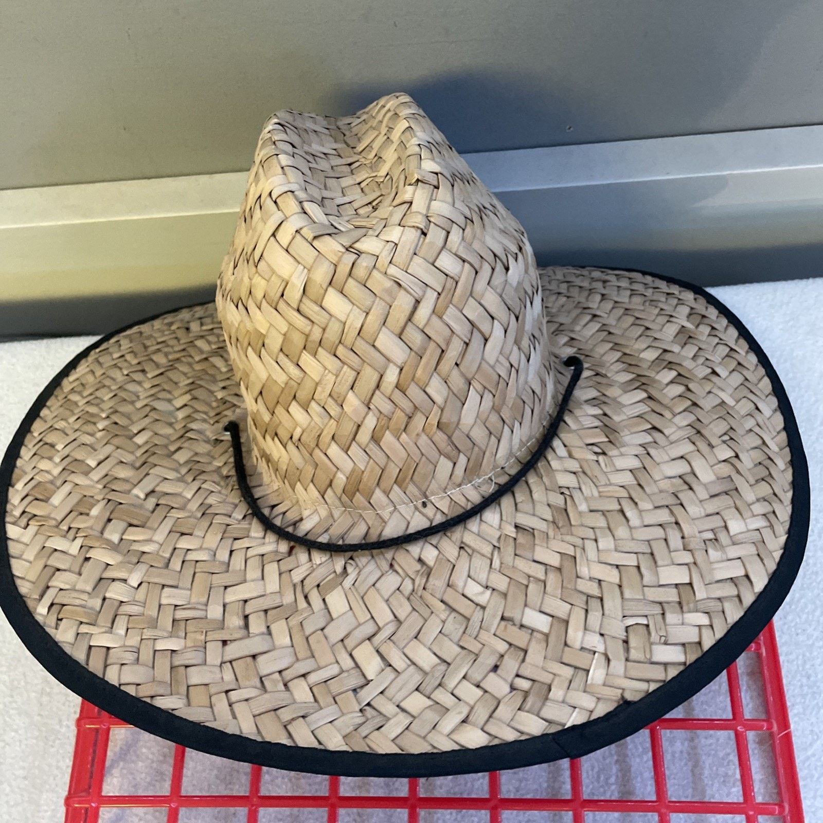 Other SA Palms Under Brim Straw Hat Flames Emblem Drawstring Size ONE SIZE - 5 Thumbnail