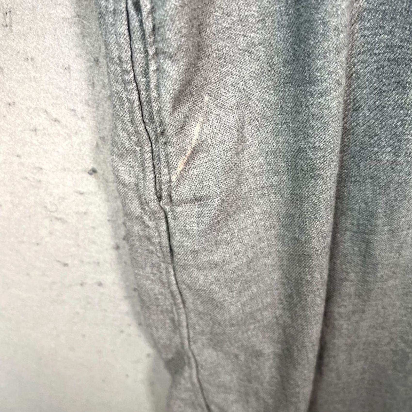 Muji Muji Button-Up Gray Long-Sleeve Shirt Dress 100% Cotton Midi Loose Fit Womens M L Casual Pockets Vintage: No Size M / US 6-8 / IT 42-44 - 6 Thumbnail