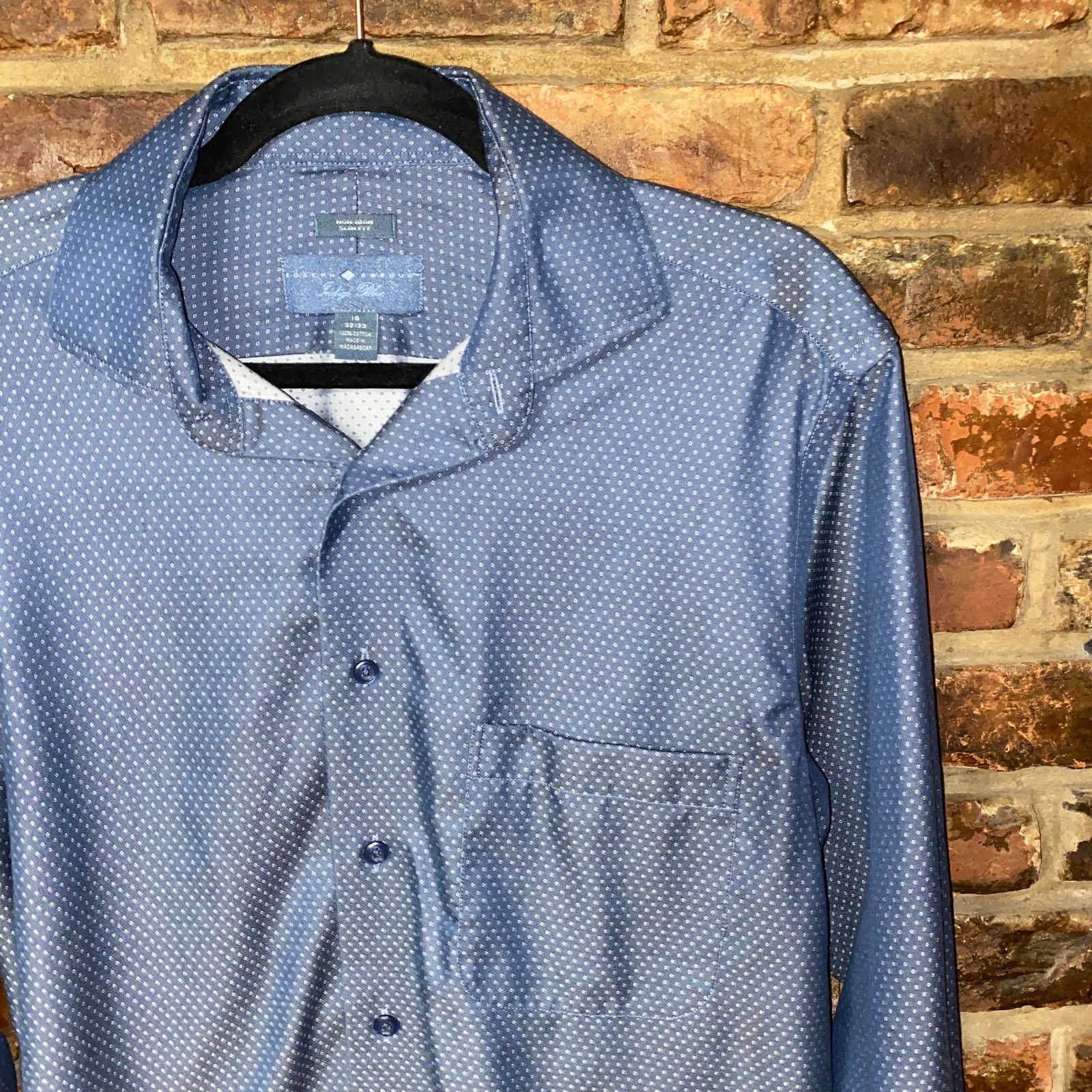 Joseph Abboud Joseph Abboud Indigo Blue Long Sleeve Button Down Shirt 16 Size US L / EU 52-54 / 3 - 2 Thumbnail
