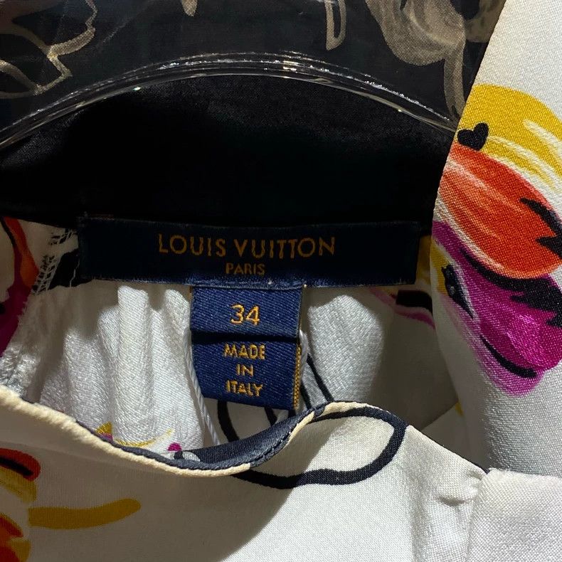 Louis Vuitton Louis Vuitton Tulip flower printed mulberry silk shirt Size XXS / US 00 / IT 34 - 3 Thumbnail