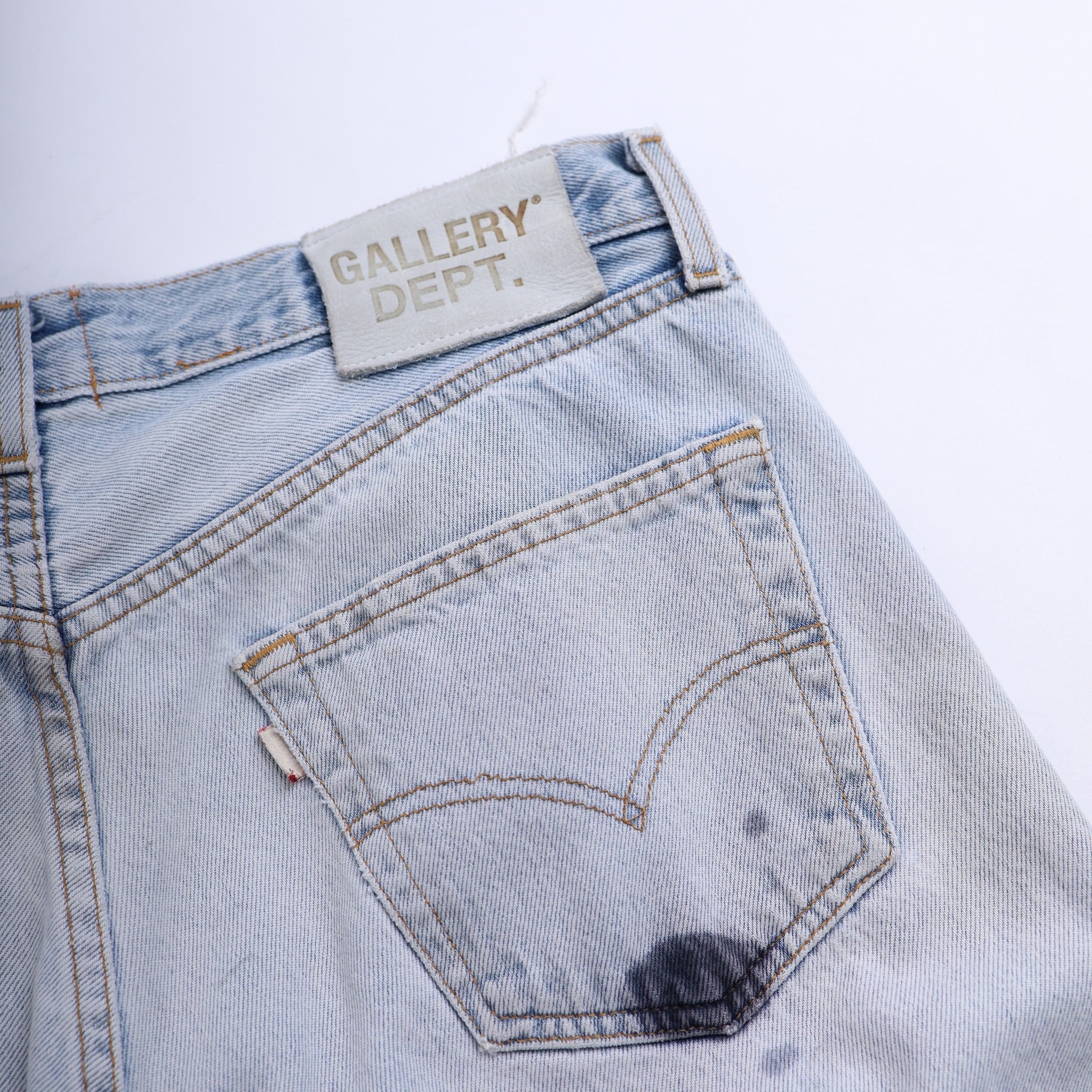Gallery Dept. Gallery Dept Blue Denim LA Flare Size US 30 / EU 46 - 4 Thumbnail