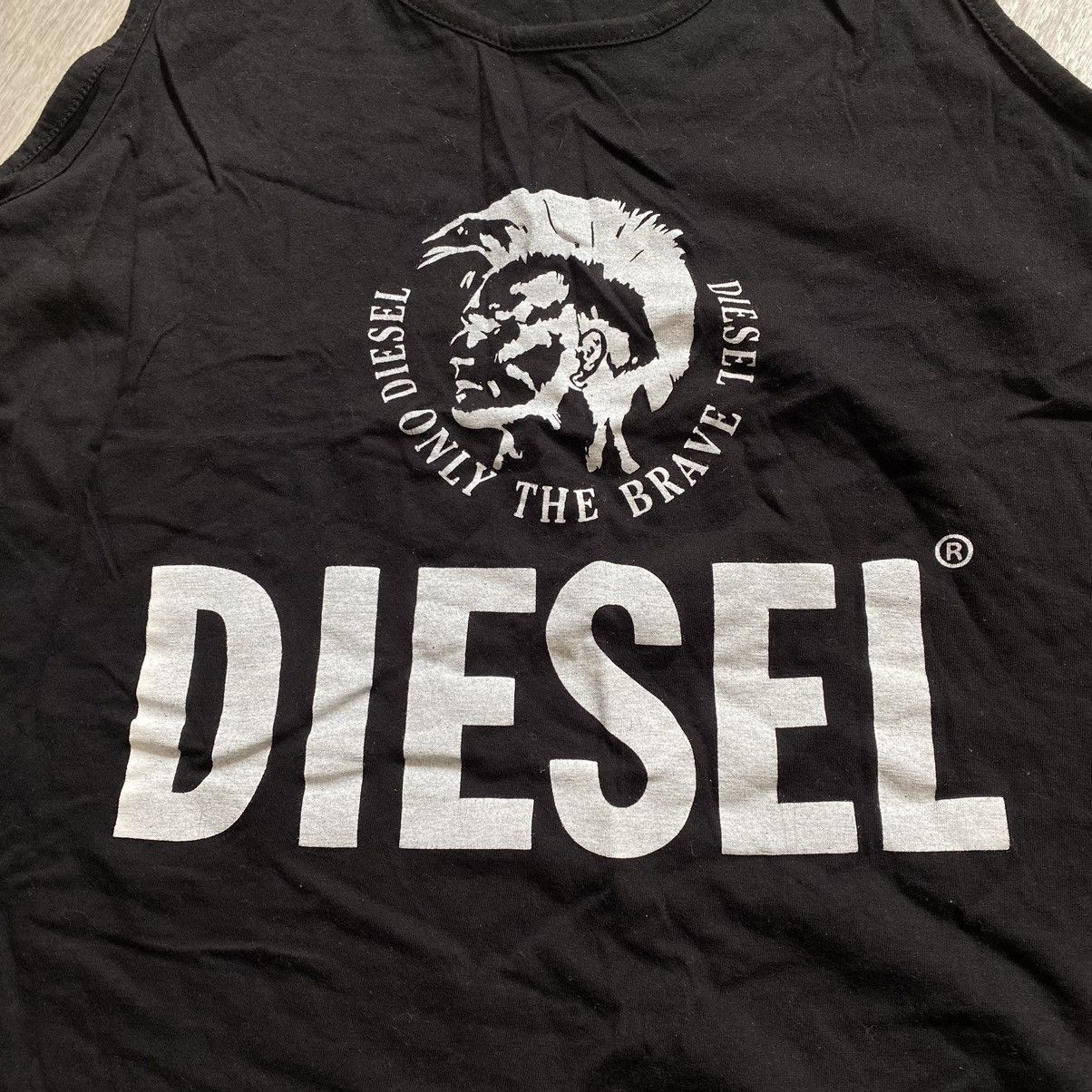 Diesel VINTAGE DIESEL BIG LOGO PUNK FACE TANK TOP Size US M / EU 48-50 / 2 - 2 Thumbnail
