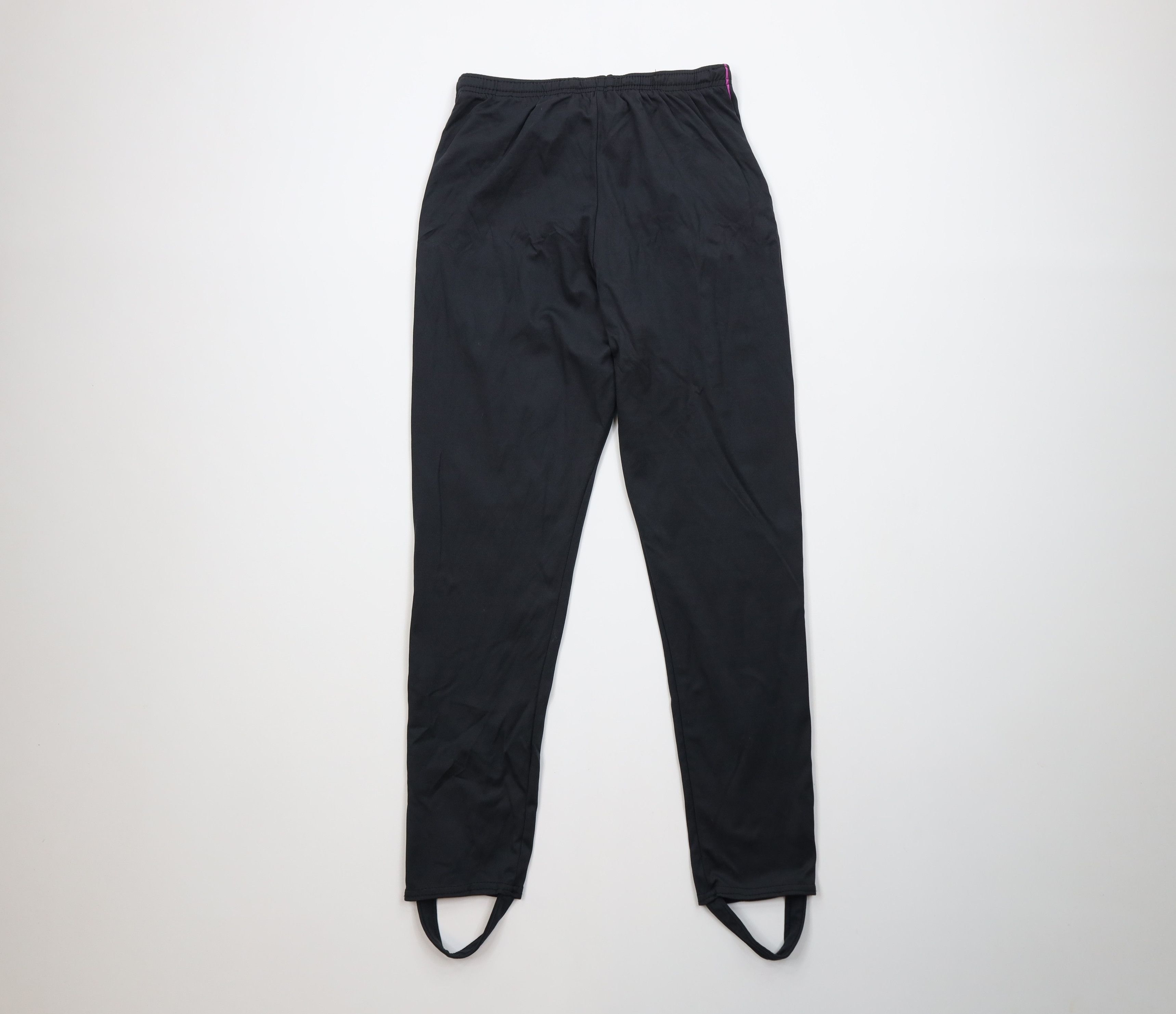 Nike Vintage 80s 90s Nike Box Logo Stirrup Leggings Pants USA Size 26" / US 2 / IT 38 - 9 Thumbnail