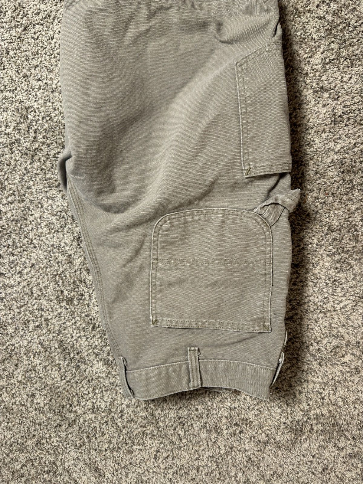 Carhartt Loose Carhartt Gray Canvas Shorts Size US 36 / EU 52 - 4 Thumbnail