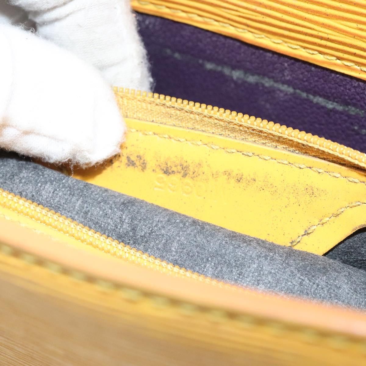 Louis Vuitton LOUIS VUITTON Epi Sac Plat Hand Bag Yellow M52079 Size ONE SIZE - 12 Thumbnail