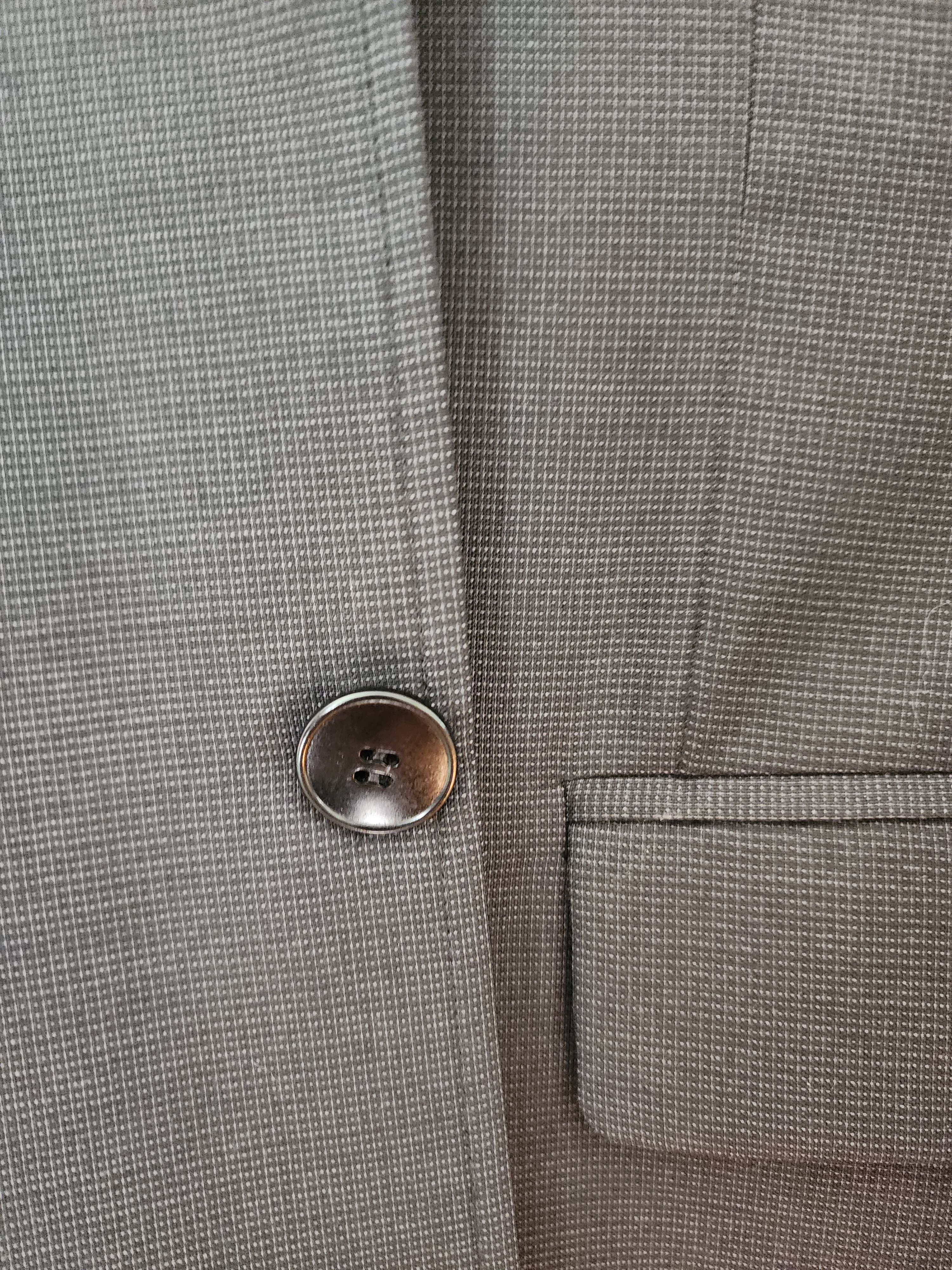 Agnes B Suit Jacket 50 (M/L) & 34 Pants Grey 100% Wool
