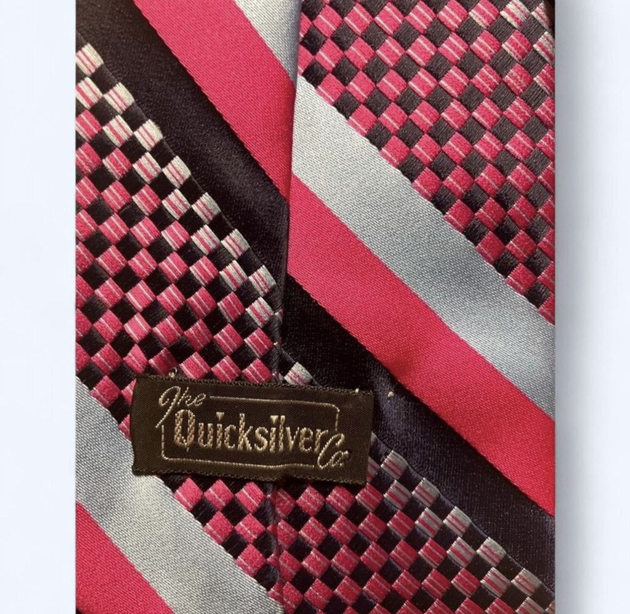 Quicksilver vtg the quicksilver company Ties Striped and Checker Size ONE SIZE - 4 Thumbnail