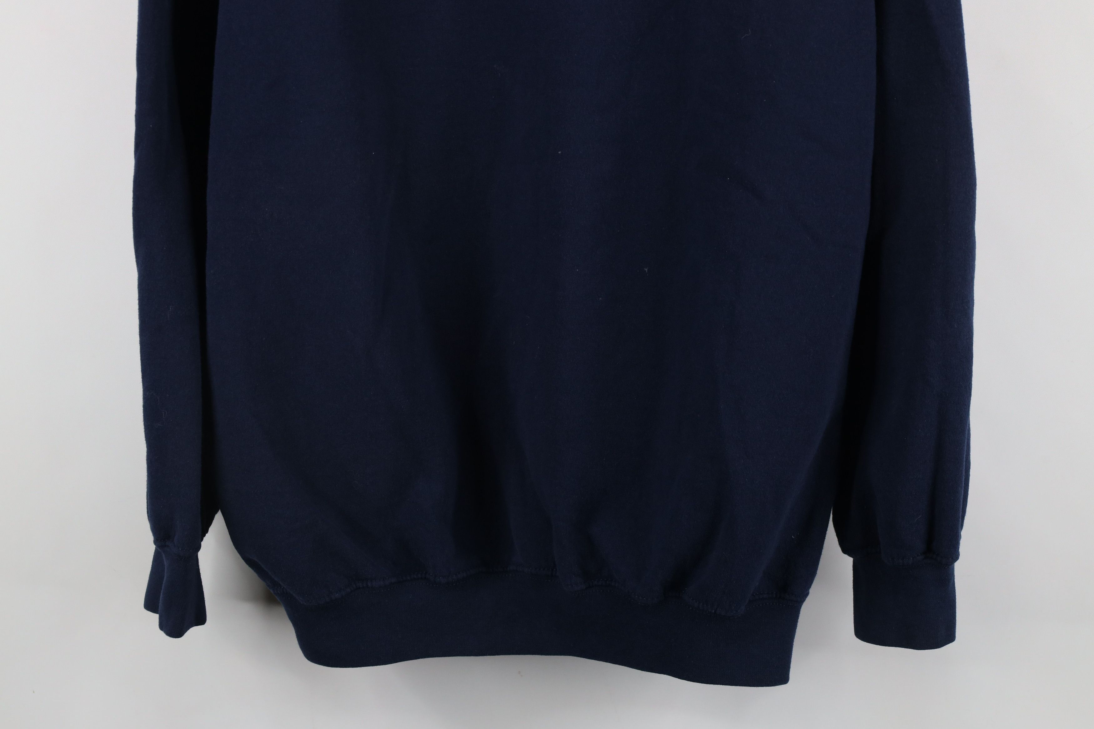 Vintage Vintage 90s Spell Out University of Michigan Sweatshirt Blue Size US XL / EU 56 / 4 - 3 Thumbnail