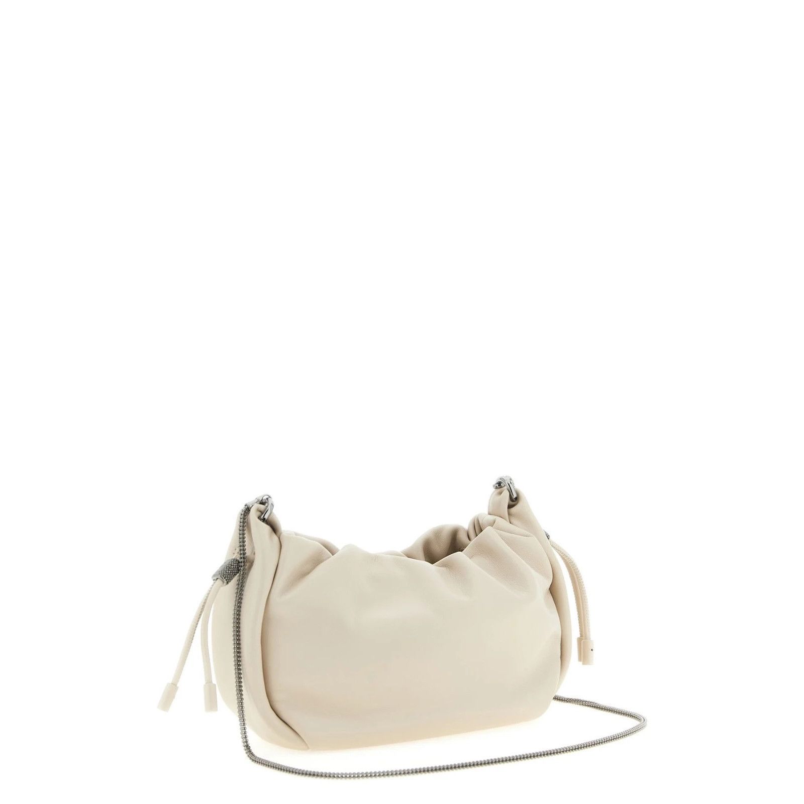 Brunello Cucinelli BRUNELLO CUCINELLI $3200 Mellow Mini Ivory Bucket Bag New Size ONE SIZE - 2 Thumbnail