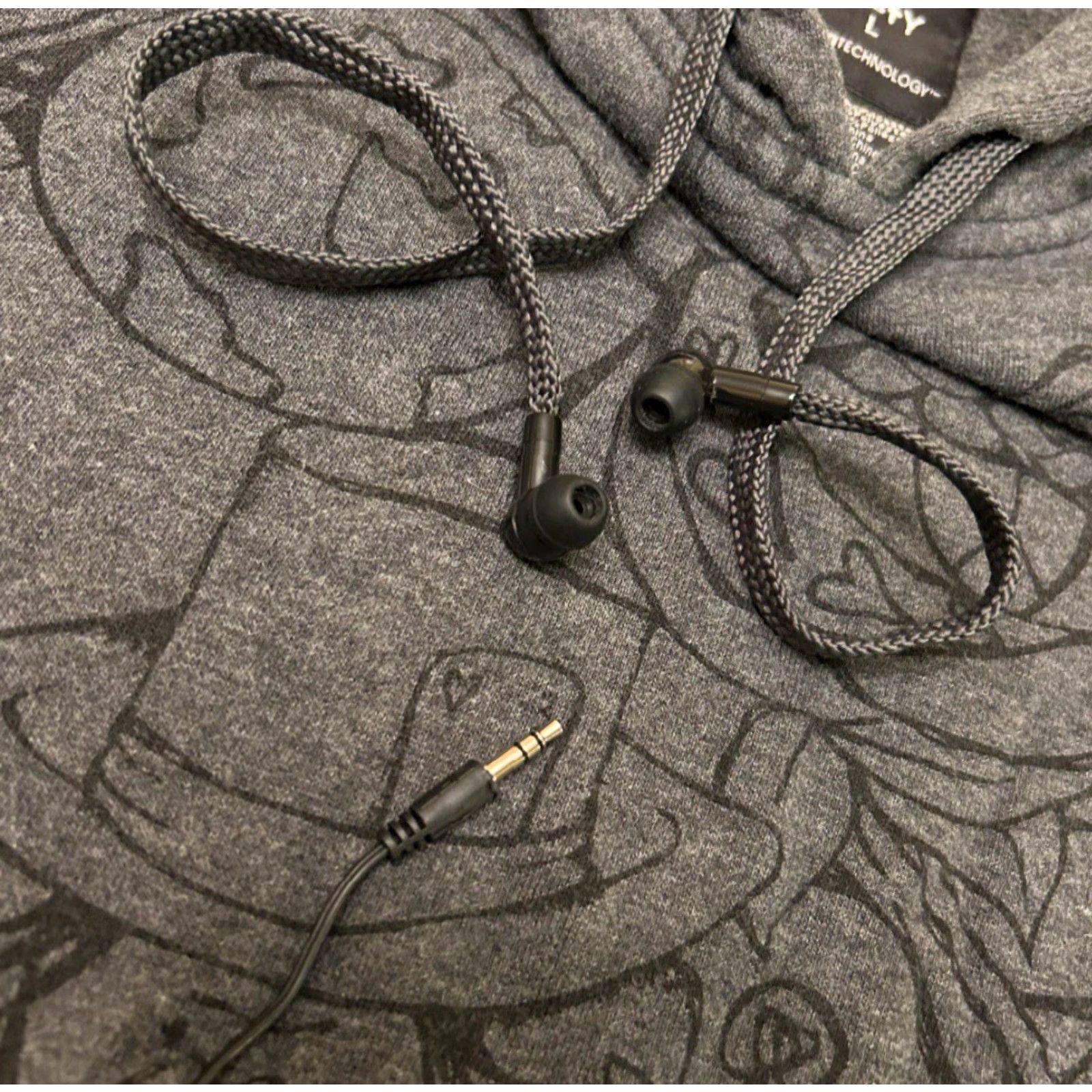 Rusty VINTAGE Rusty Jacket Hoodie Womens Large Gray Y2K Skater Punk Grunge Earphone Boobies Are Rad VTG Theme Womens L Size L / US 10 / IT 46 - 5 Thumbnail