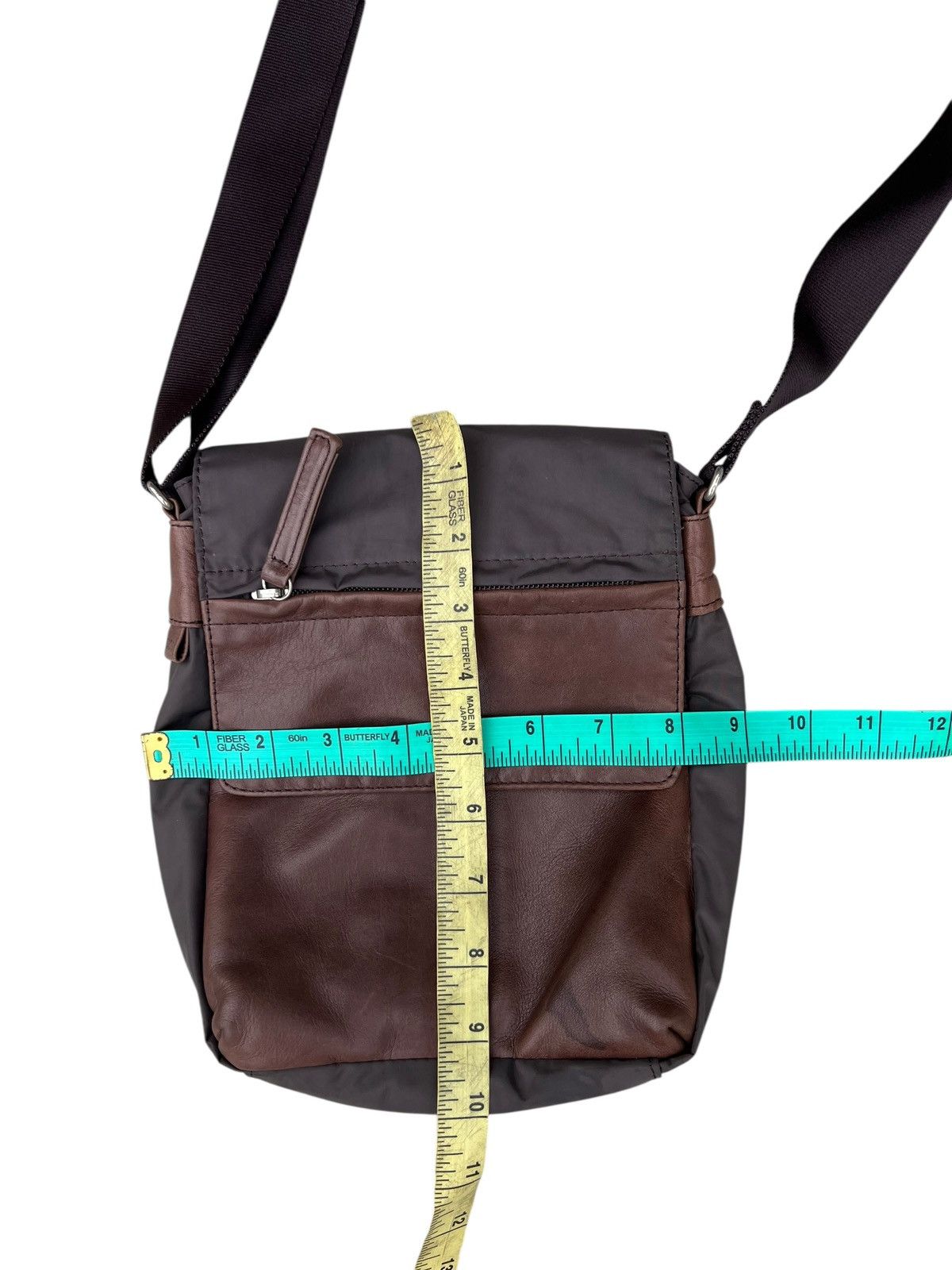 Yohji Yamamoto Vintage 2000 Yohji Yamamoto Y’saccs Hybrid Leather Sling Bag Size ONE SIZE - 2 Thumbnail