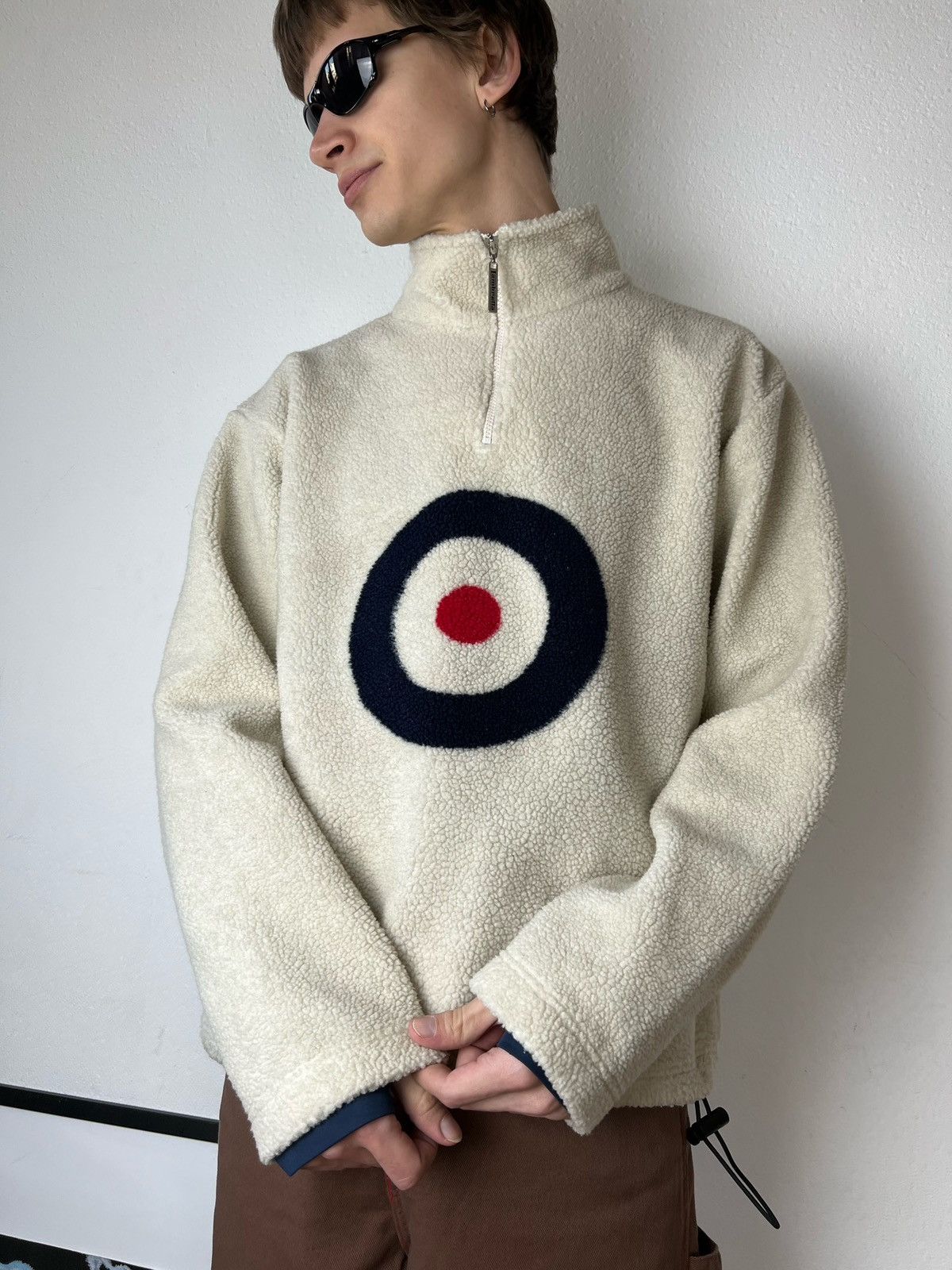 JNCO × Japanese Brand Lambretta vintage Baggy fleece Big logo Drill Streetwear Y2K Size US L / EU 52-54 / 3 - 8 Thumbnail