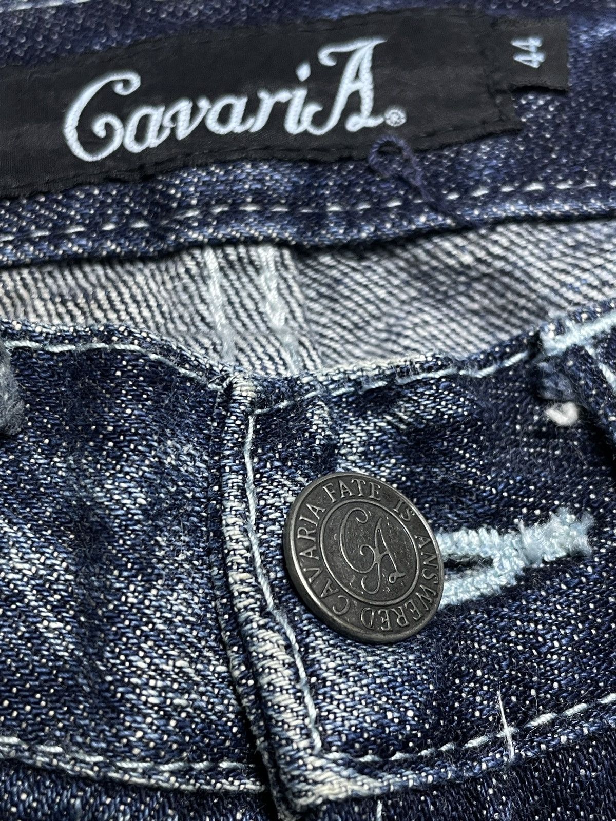 JACKROSE 2000’s Cavaria - Studed Crash Flared Denim Pants Size US 30 / EU 46 - 5 Thumbnail