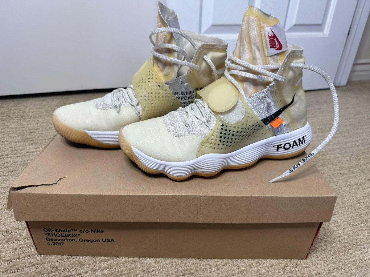 Off-White Nike React Hyperdunk 2017 Flyknit x Off White Size US 12 / EU 45 - 5 Thumbnail