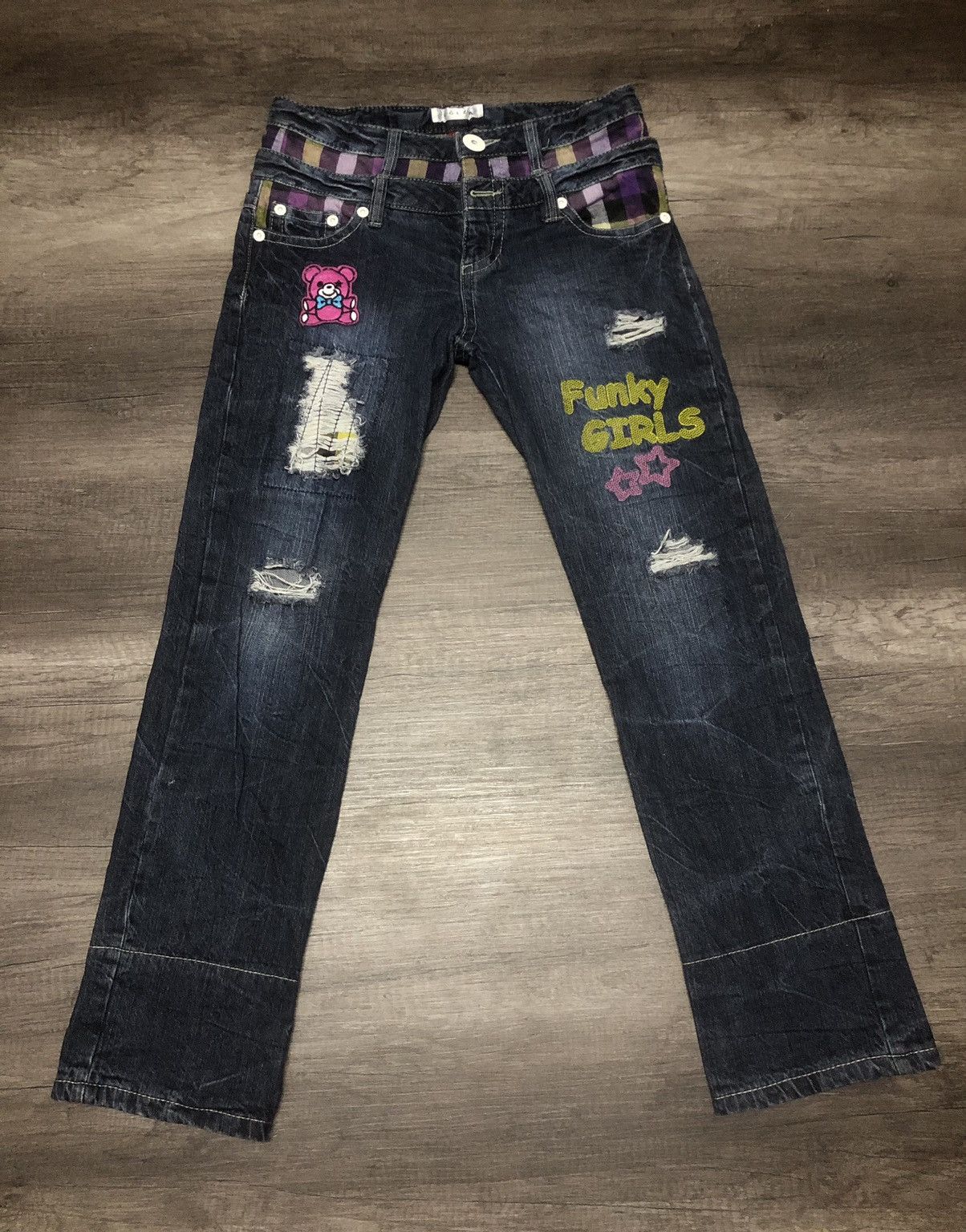 Designer × Japanese Brand C.O.L.Z.A FUNKY GIRLS RAKISH STYLE JOY US DOUBLE WAIST JAPAN Size US 32 / EU 48 - 3 Thumbnail