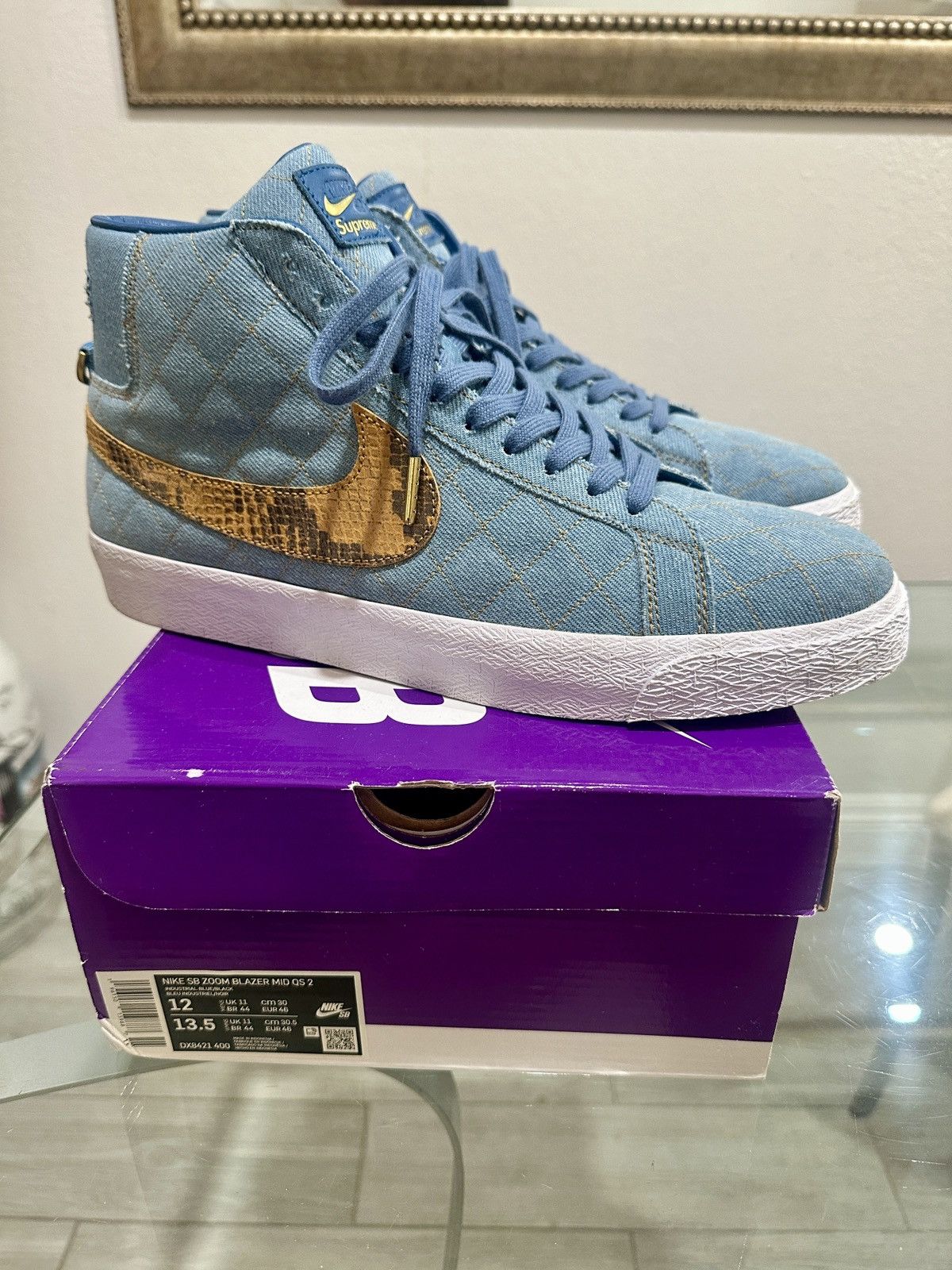Nike x Supreme Blazer Mid “Denim Blue”