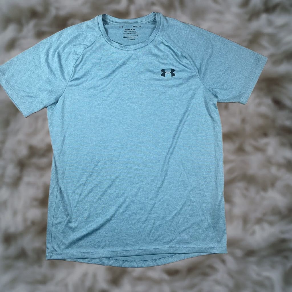Under Armour Under Armour Loose HeatGear Crew Neck Tech T-shirt Mens SM Polyester Blue Size US S / EU 44-46 / 1 - 1 Thumbnail