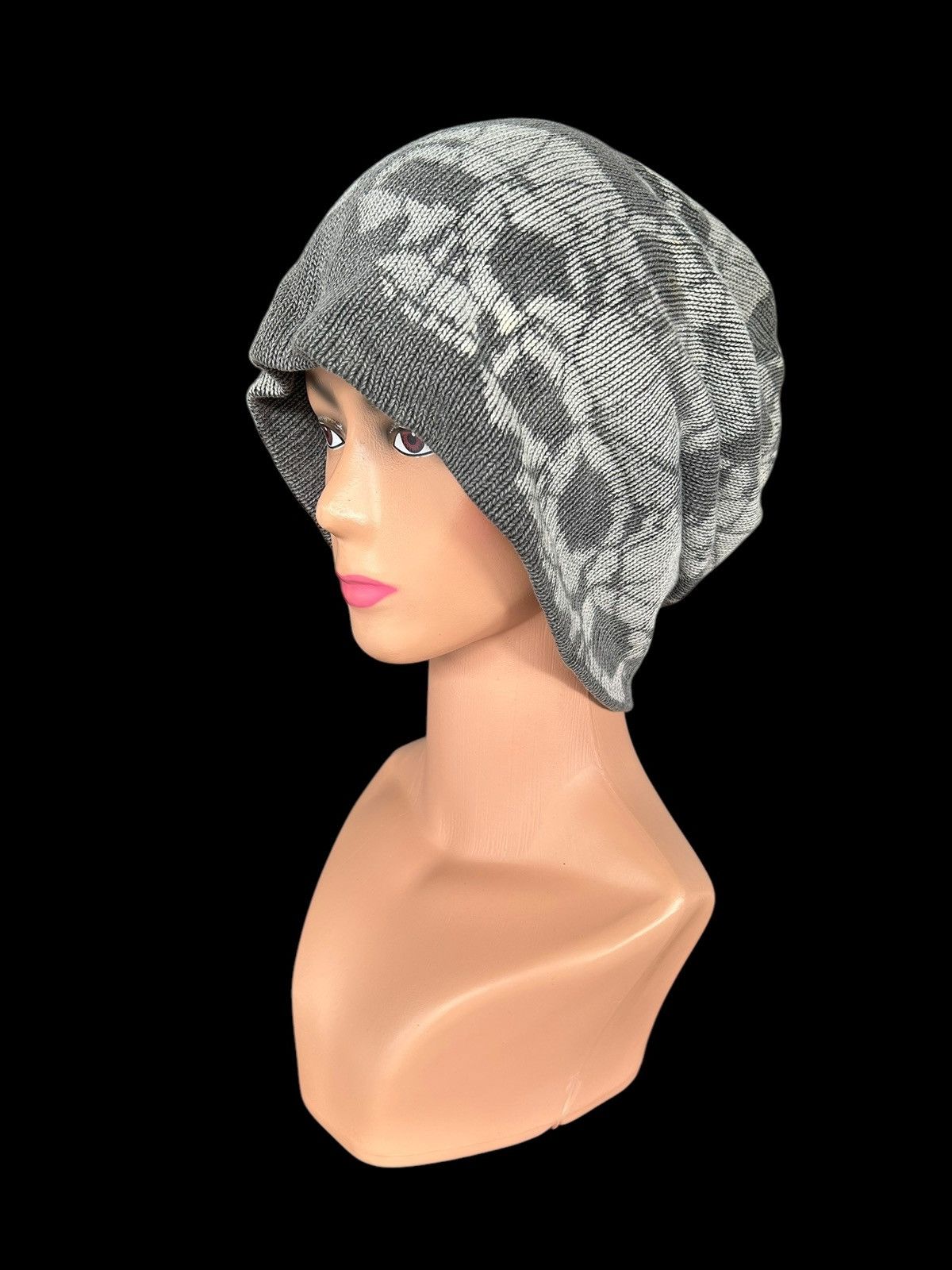Japanese Brand × Kapital × Vintage Sunfaded Skull Punk Bondage Style big Beanie Hats Size ONE SIZE - 2 Thumbnail