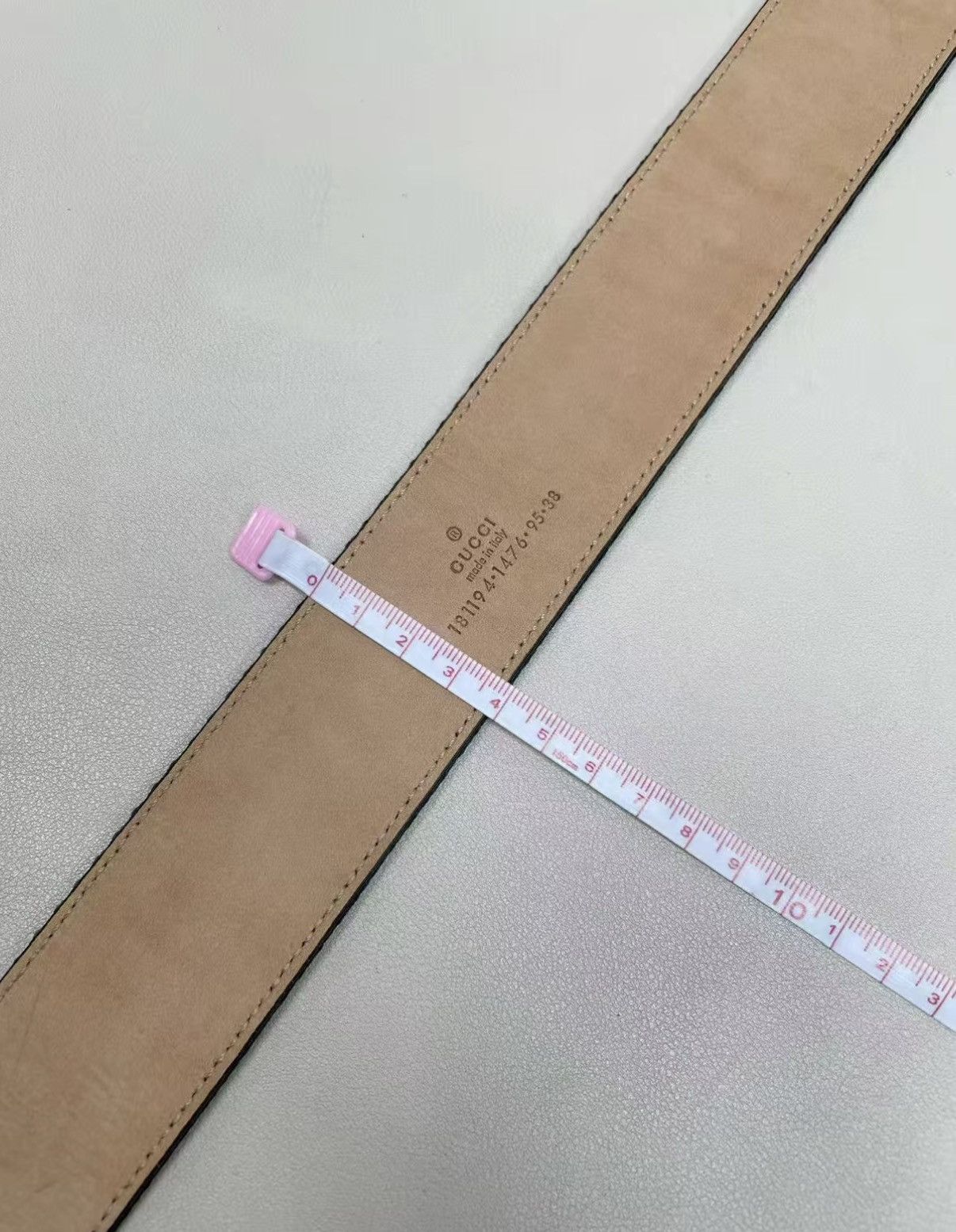Gucci GUCCI Genuine Leather & Canvas Belt J30 Size ONE SIZE - 5 Thumbnail