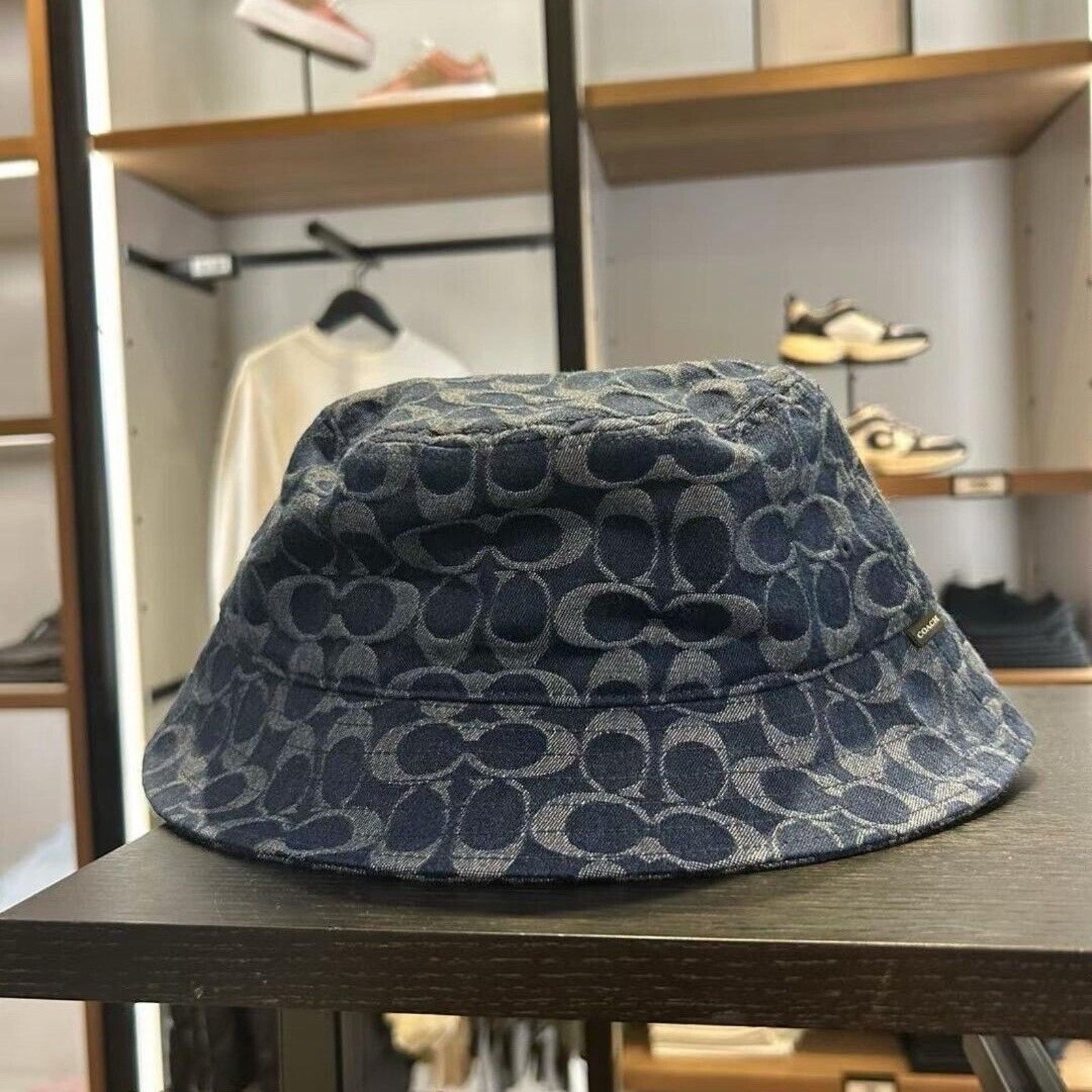 Coach NWT Limited Coach Signature Denim Hat CZ926 xs/s Size ONE SIZE - 6 Thumbnail