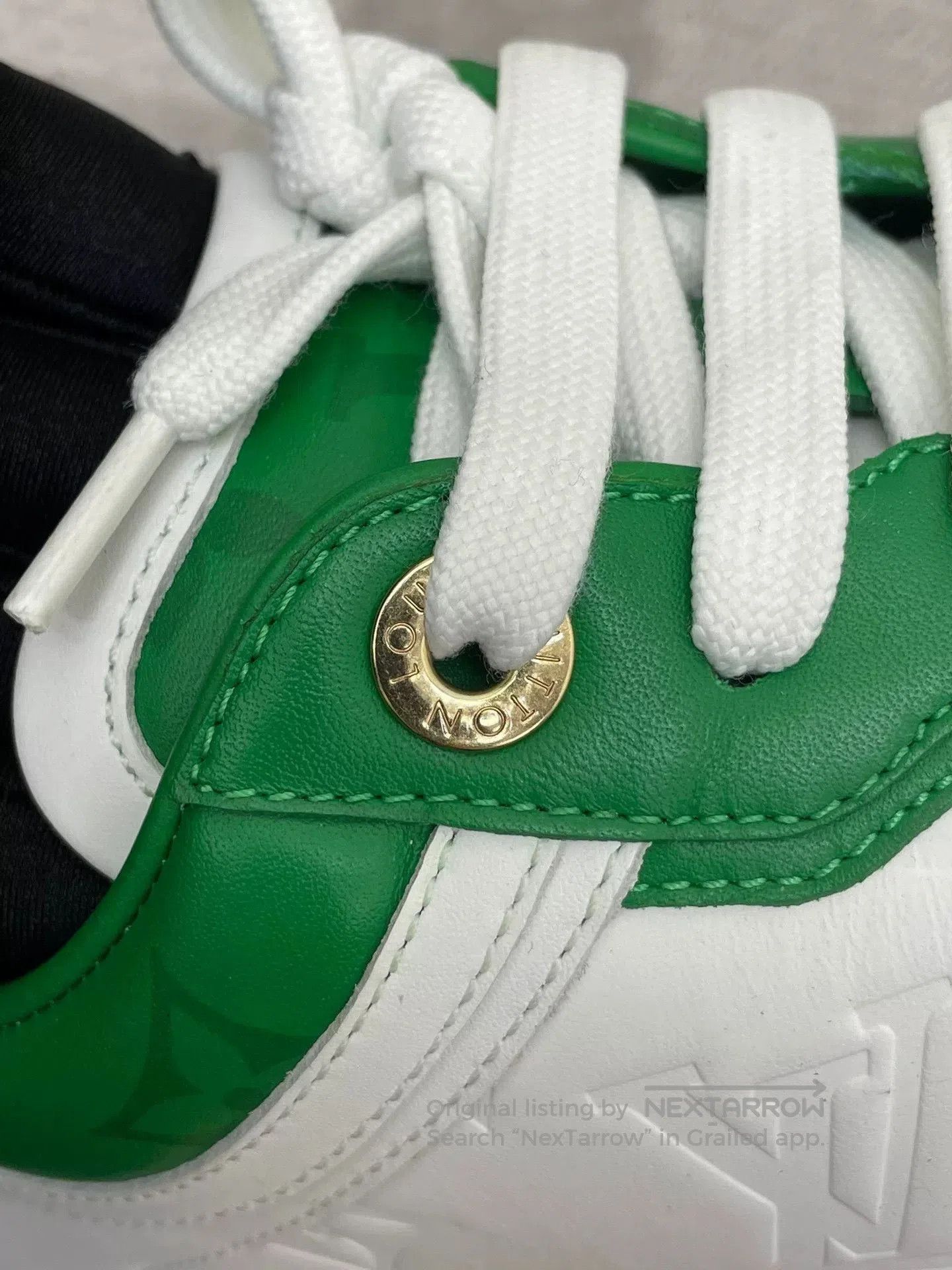 Louis Vuitton LV White Green Colorblock Casual Shoes. Size US 6.5 / IT 36.5 - 6 Thumbnail