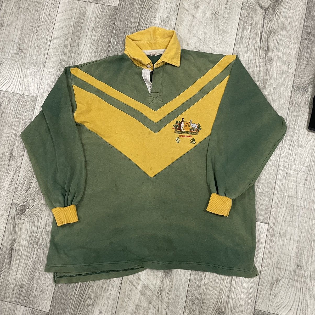 Vintage 90s Australia die Matchworn Vintage jersey rugby long shirt Size US XXL / EU 58 / 5 - 1 Thumbnail