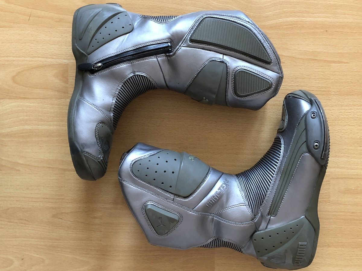 Puma Ã Vintage Silver Puma Gore-Tex Desmo v2 Moto Boots | Grailed