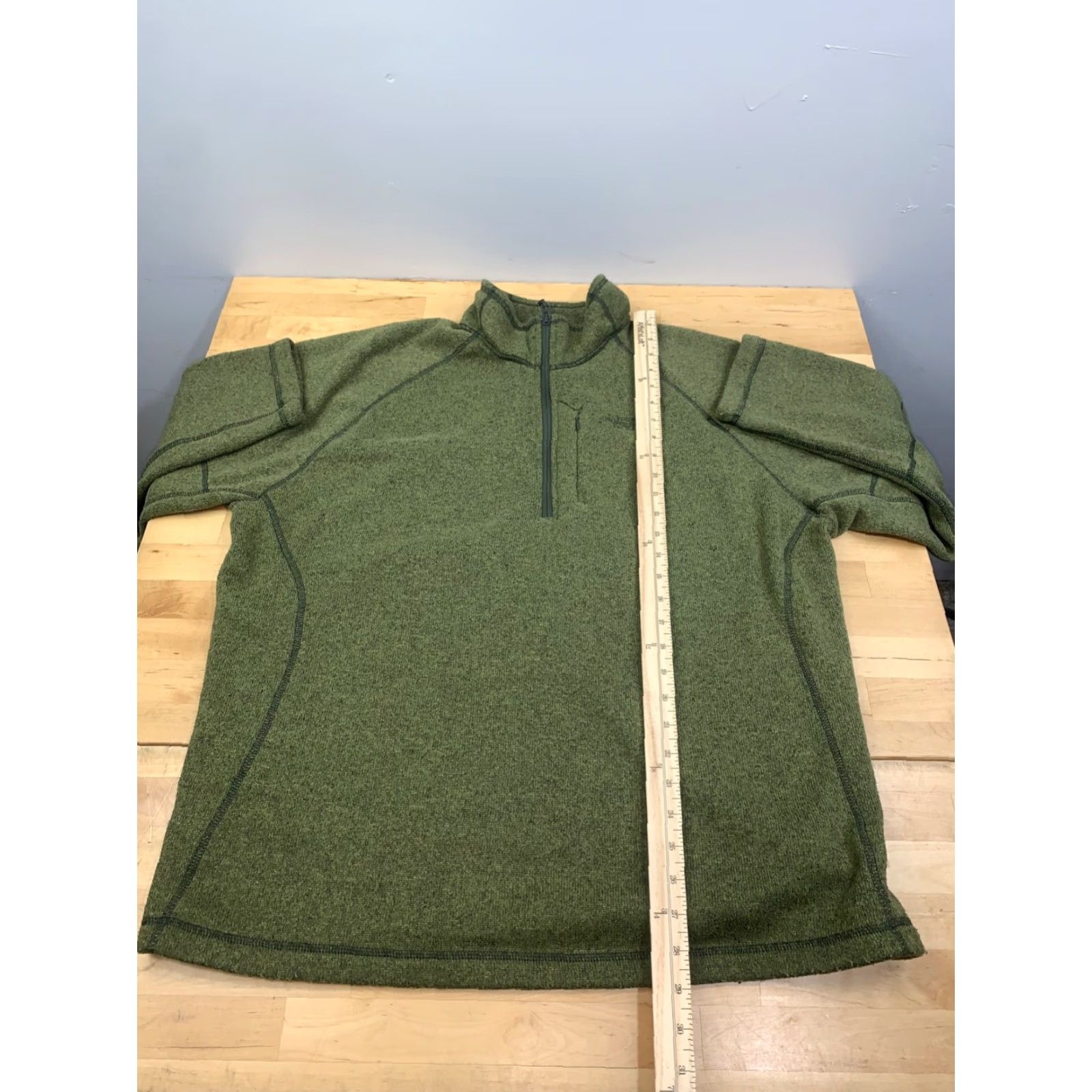 The North Face The North Face 1/4 Zip Fleece Pullover Mens XL Green Casual Outdoor 11327 Size US XL / EU 56 / 4 - 6 Thumbnail