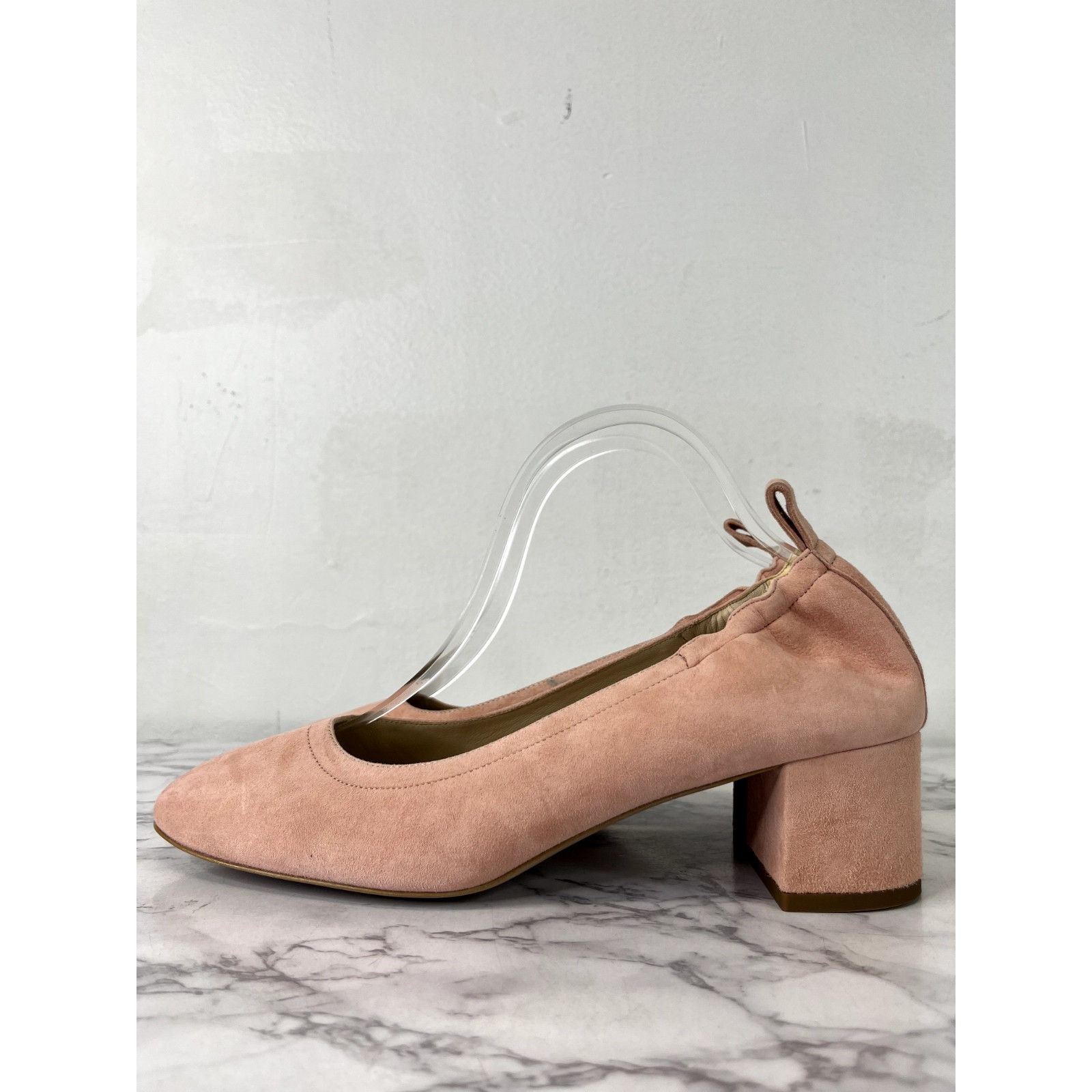 Everlane Everlane Women's Pale Pink Suede The Leather Day Heel Sz 10 Size US 10 / IT 40 - 4 Thumbnail