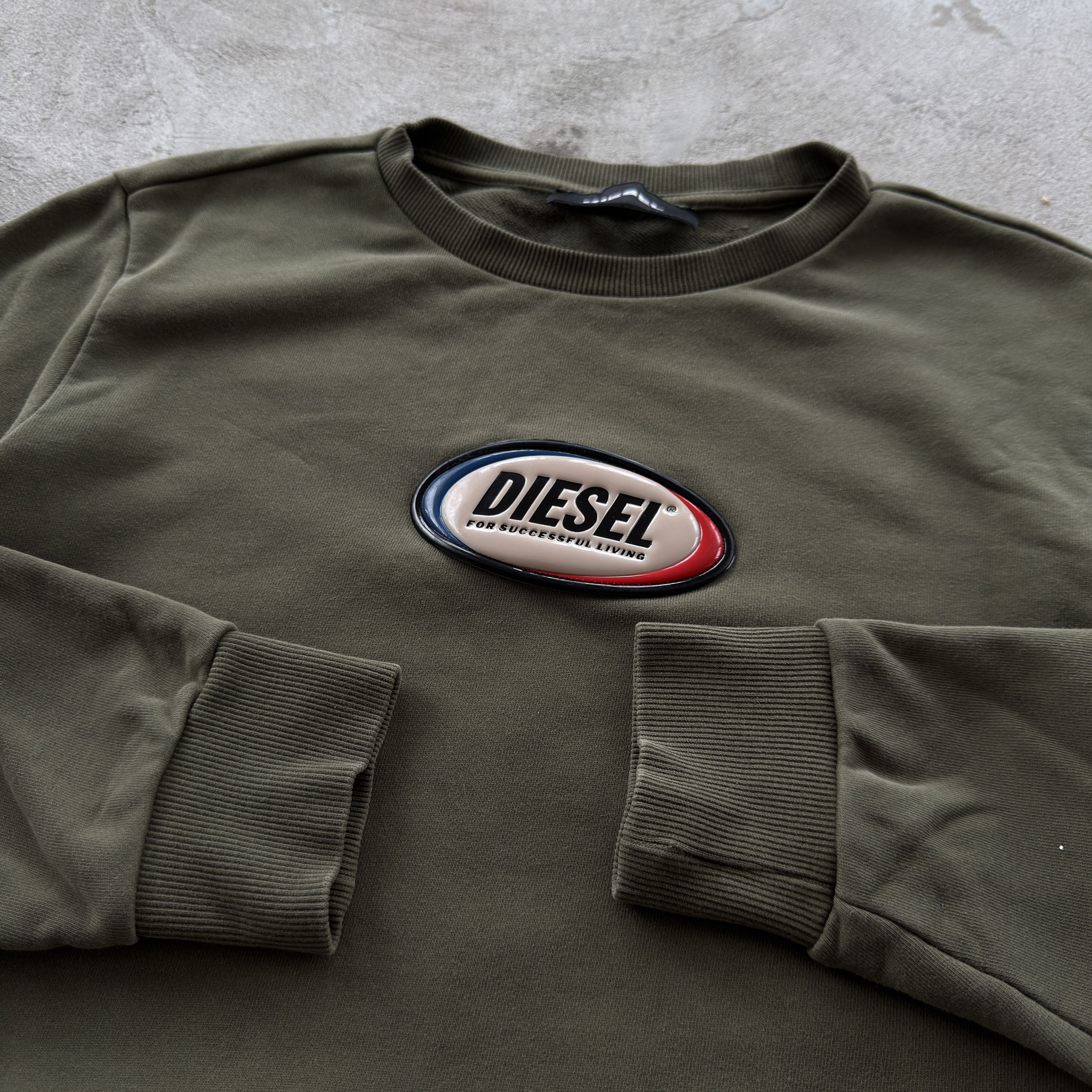Diesel Vintage 90s Diesel Logo Crewneck Sweatshirt Size US S / EU 44-46 / 1 - 4 Thumbnail