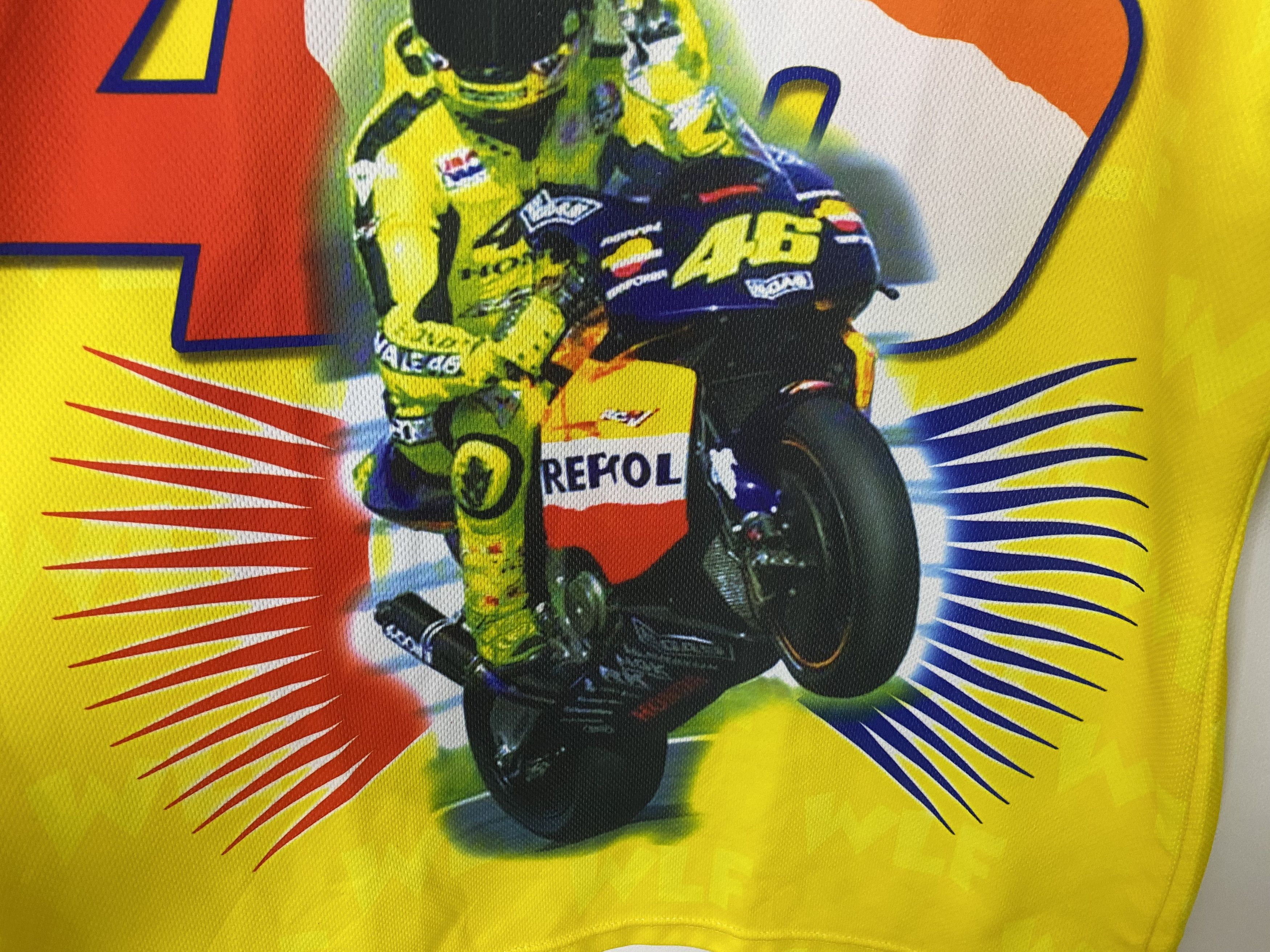 Vintage VALENTINO ROSSI DOCTOR GRAPHIC PRINT RACING SHIRT JERSEY Size US XXL / EU 58 / 5 - 6 Thumbnail