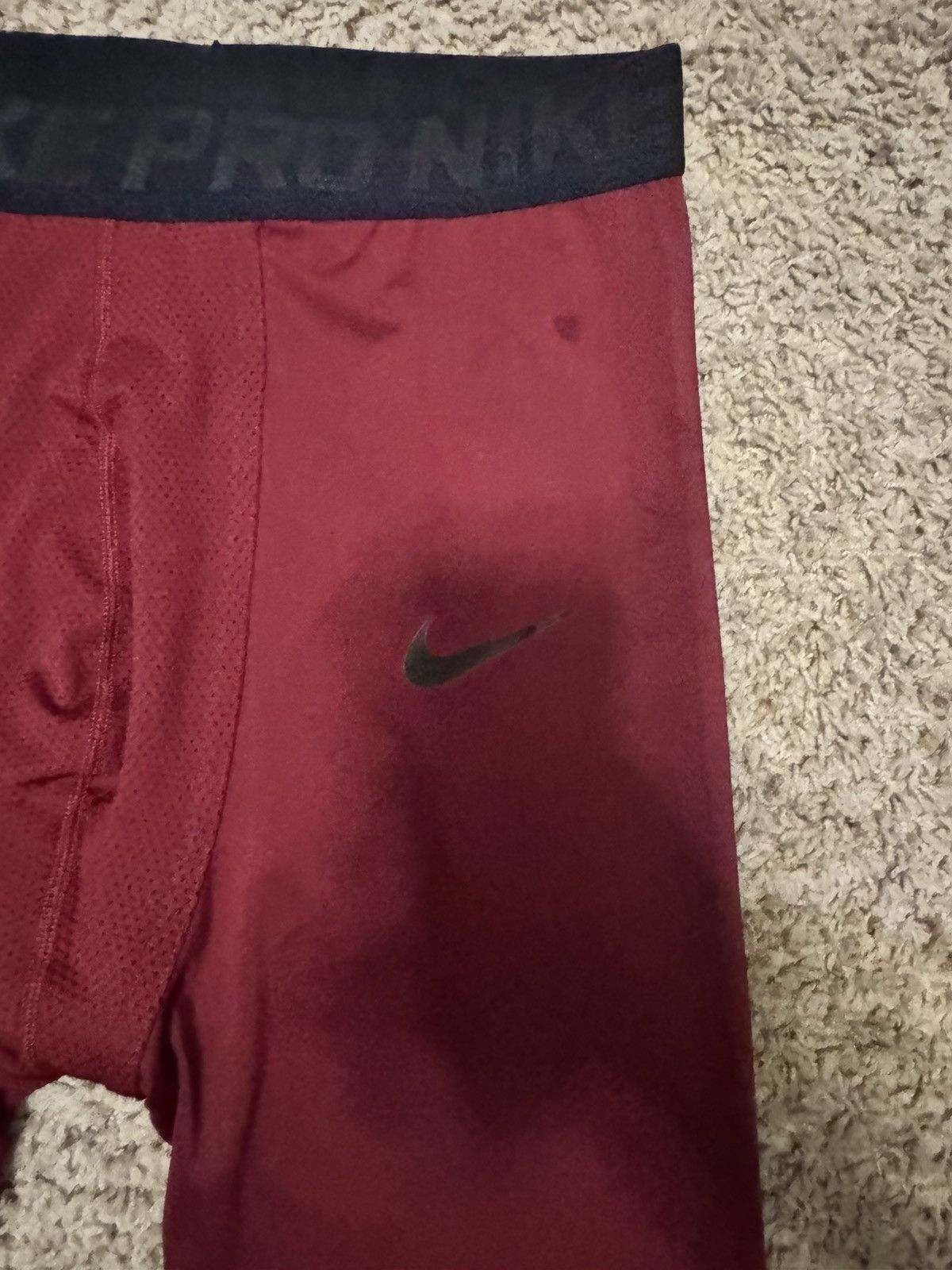 Nike NBA Custom Compression pants with knee pads Size US 32 / EU 48 - 3 Thumbnail