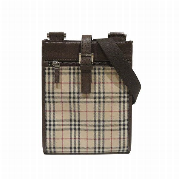 Burberry Burberry Burberry Nova Check Canvas Leather Shoulder Bag Canvas Crossbody Bag DUTY FREE for USA Size ONE SIZE - 1 Thumbnail