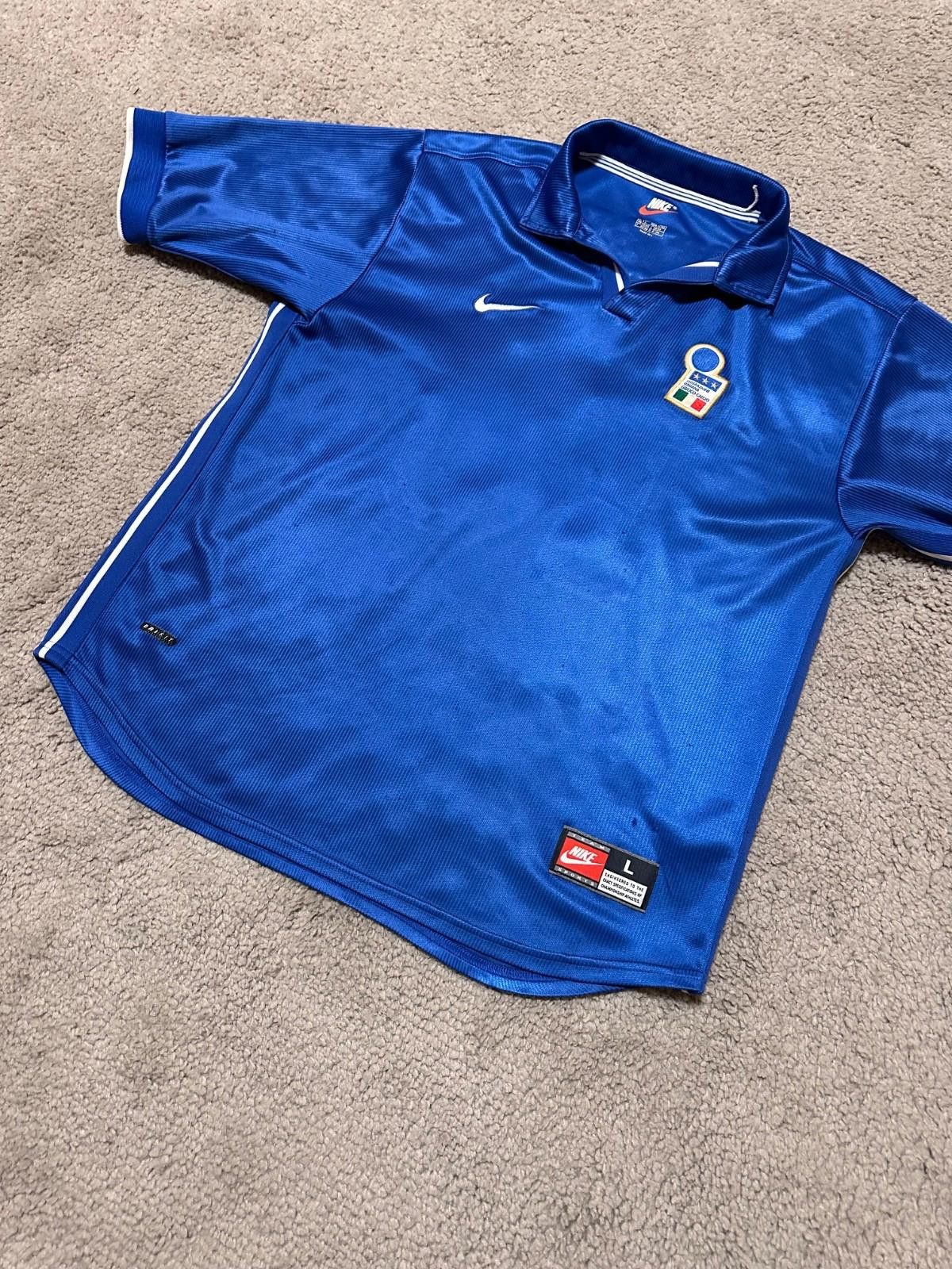 Nike ITALY 1997 1998 HOME SHIRT FOOTBALL SOCCER JERSEY NIKE Size US L / EU 52-54 / 3 - 2 Thumbnail