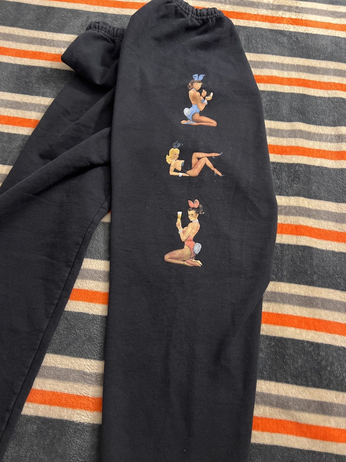 Playboy Black “Playboy” Sweatpants Size US 30 / EU 46 - 1 Thumbnail