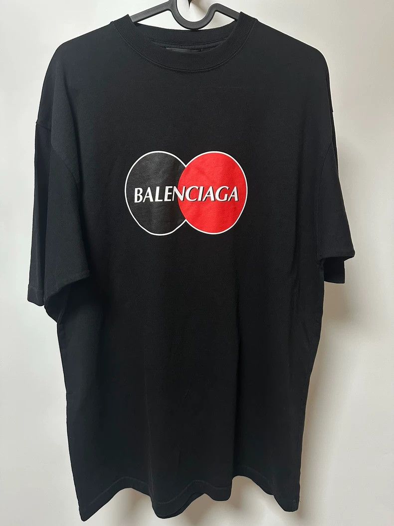 Balenciaga Balenciaga Black MasterCard Coke Short Sleeve Size US XXS / EU 40 - 1 Thumbnail