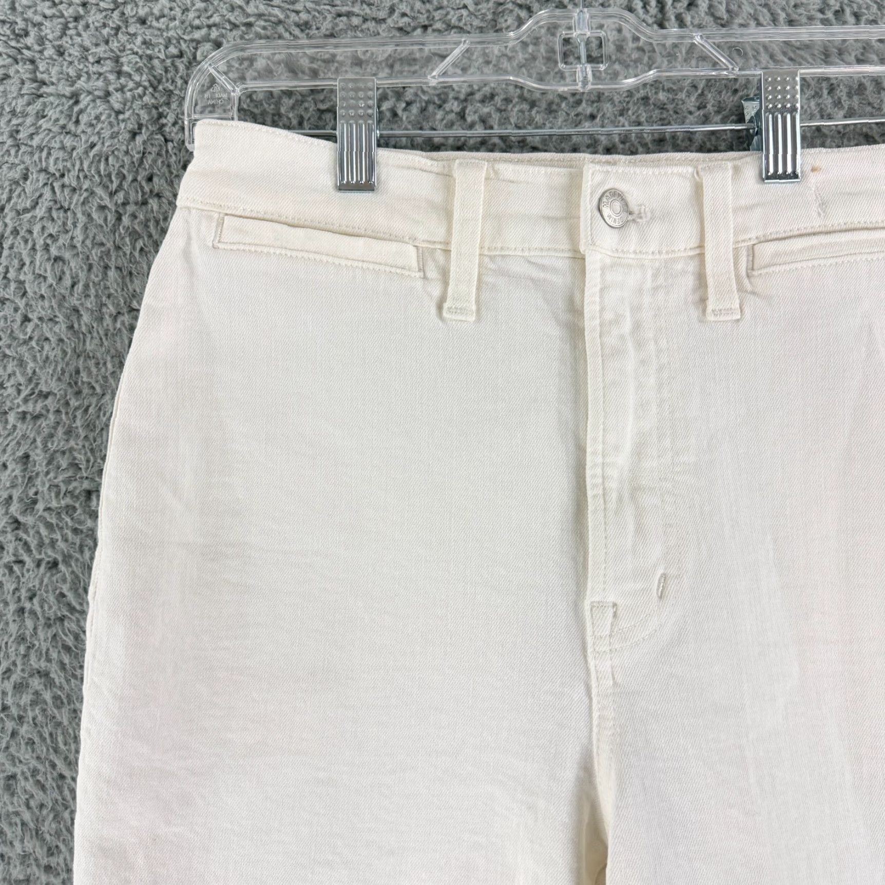 Madewell VINTAGE Madewell The Perfect Vintage Flare Jean Womens Size 27 White High-Rise Casual Size 27" / US 4 / IT 40 - 2 Thumbnail