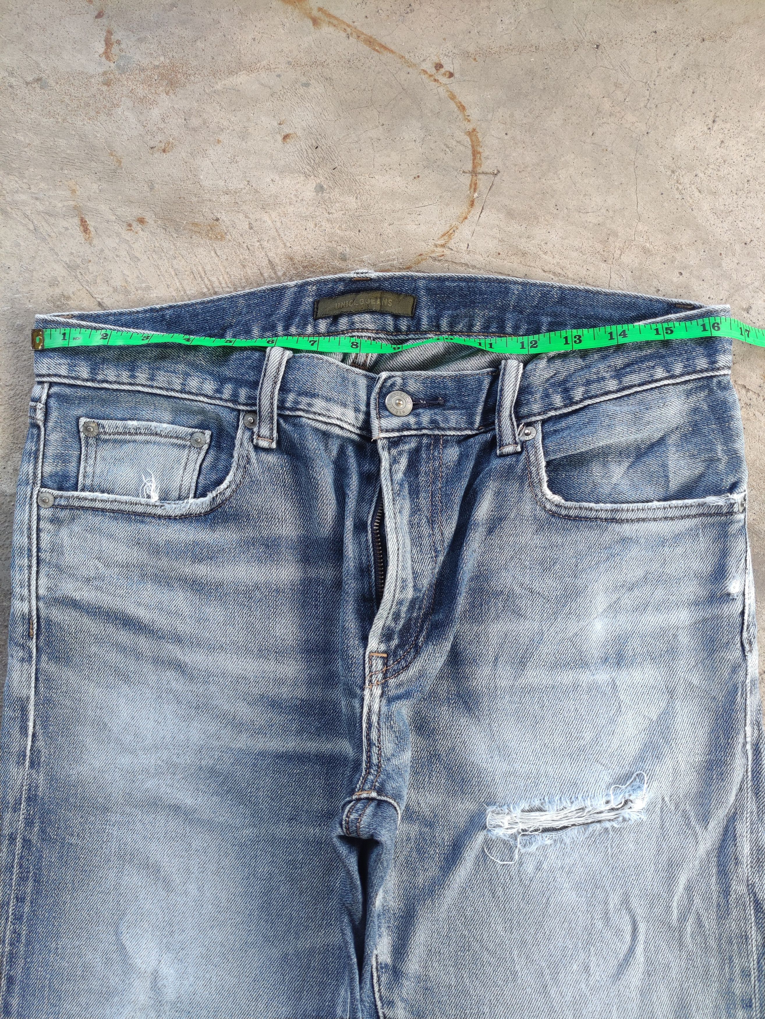 Japanese Brand Vintage Japanese Jean Distressed Faded Denim Pants Size US 34 / EU 50 - 6 Thumbnail
