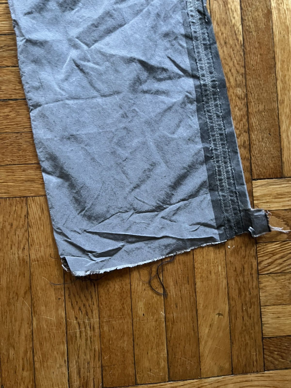 Kiminori Morishita Distressed Raw Hem Side Stripe Trousers Size US 32 / EU 48 - 6 Thumbnail