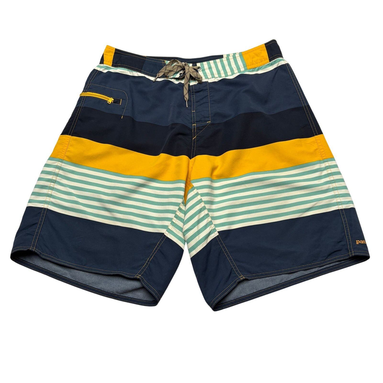 Patagonia Patagonia Wavefarer 9.5" Board Shorts Men's 35 Fitz Stripe Size US 34 / EU 50 - 1 Thumbnail