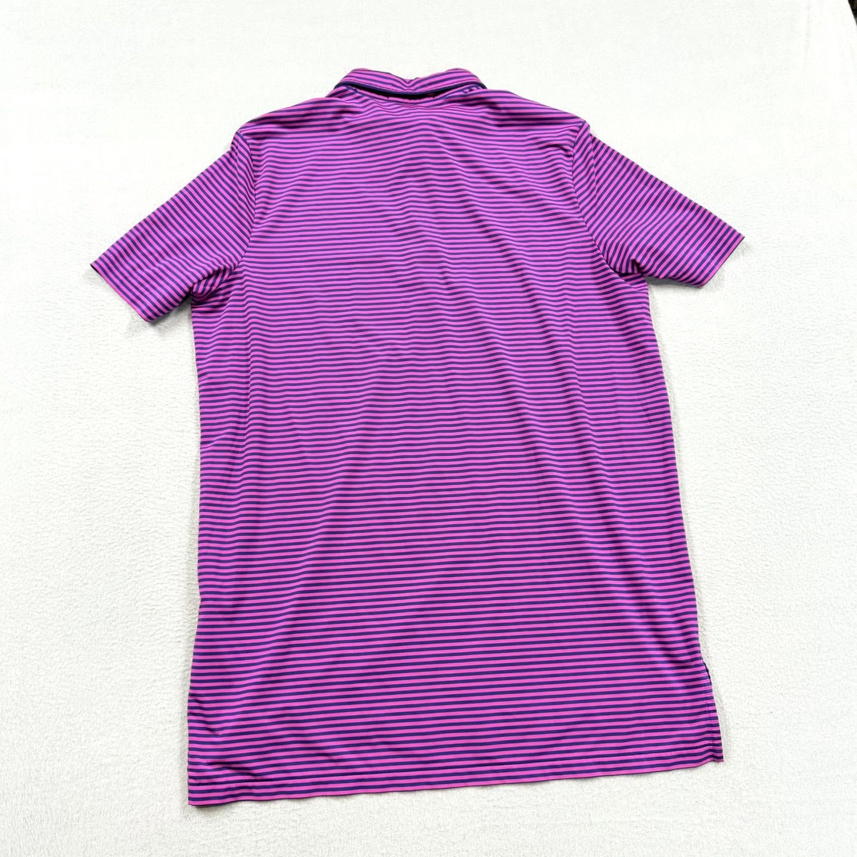 RLX Ralph Lauren RLX Ralph Lauren Polo Shirt Mens Large Purple Stripe Golf Performance Stretch Size US L / EU 52-54 / 3 - 4 Thumbnail