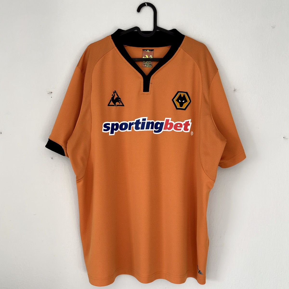 Le Coq Sportif 2009 2010 Wolverhampton England Home Vintage Soccer Jersey Size US XL / EU 56 / 4 - 2 Thumbnail