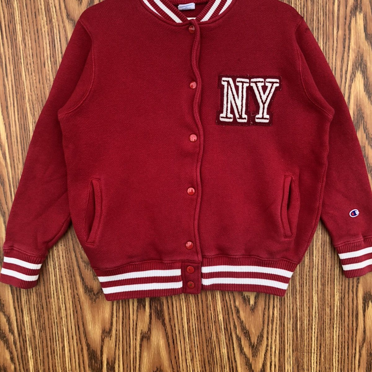 Champion Vintage Y2K Champion Varsity Jacket Size M / US 6-8 / IT 42-44 - 4 Thumbnail