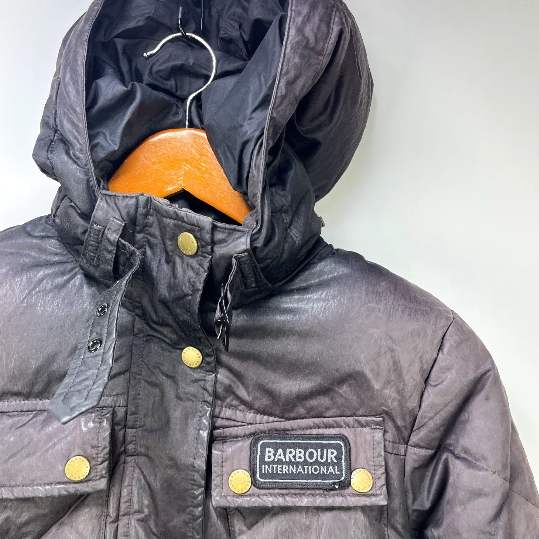 Barbour VINTAGE Barbour Jacket Women 8 Brown Puffer Nation Down Size M / US 6-8 / IT 42-44 - 3 Thumbnail