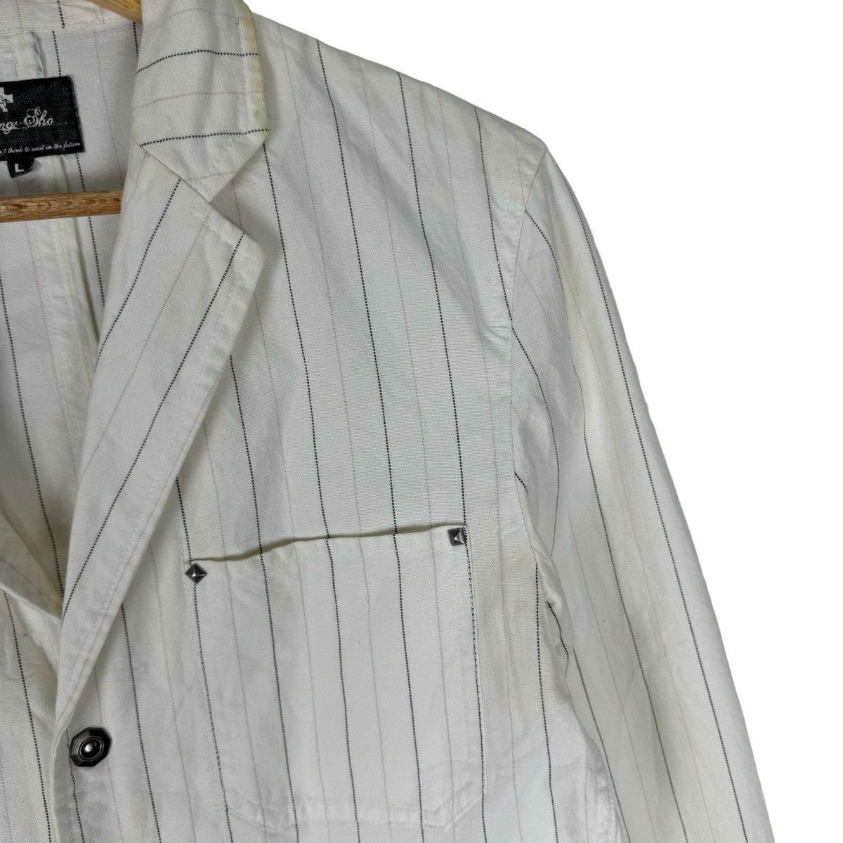 If Six Was Nine ⚡️BERNING SHO STUD STRIPED BUTTON JACKET Size US L / EU 52-54 / 3 - 5 Thumbnail