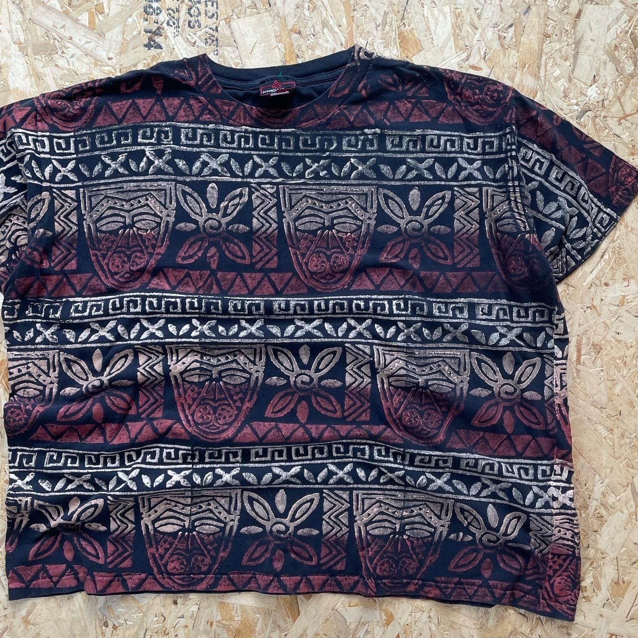 Vintage Vintage 90s Single Stitch AOP T Shirt Size US XXL / EU 58 / 5 - 2 Thumbnail
