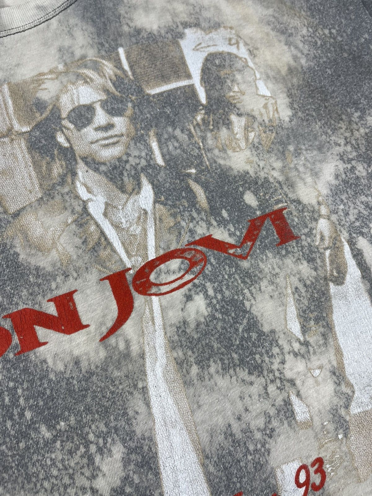 Vintage Vintage Bon Jovi Keep The Faith Tour 93 T-Shirt Size XXL Size US XXL / EU 58 / 5 - 6 Thumbnail
