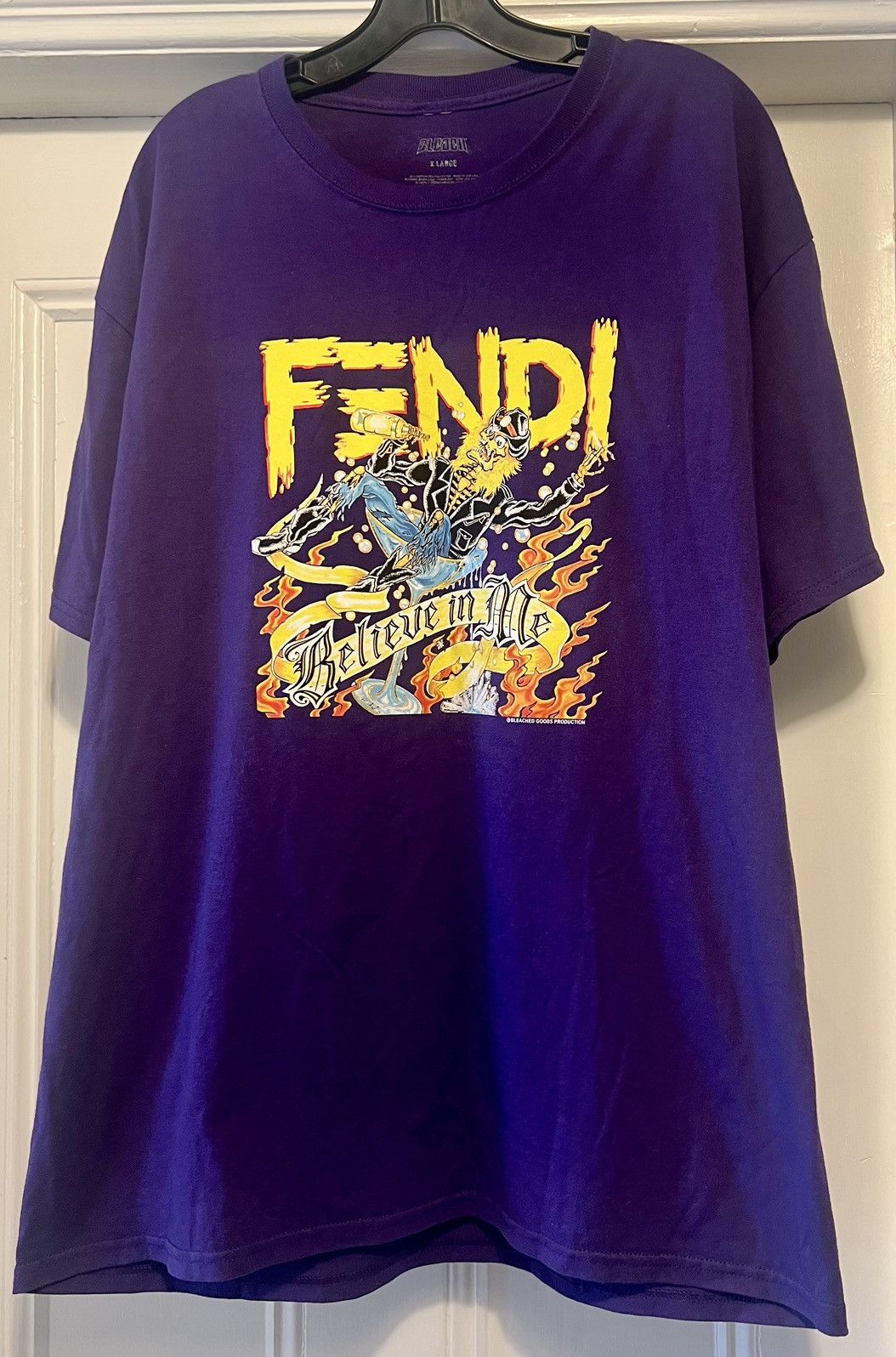 Band Tees × Bleach Goods Authentic Bleach Goods Production Fendi Believe in Me tee XL Size US XL / EU 56 / 4 - 1 Thumbnail