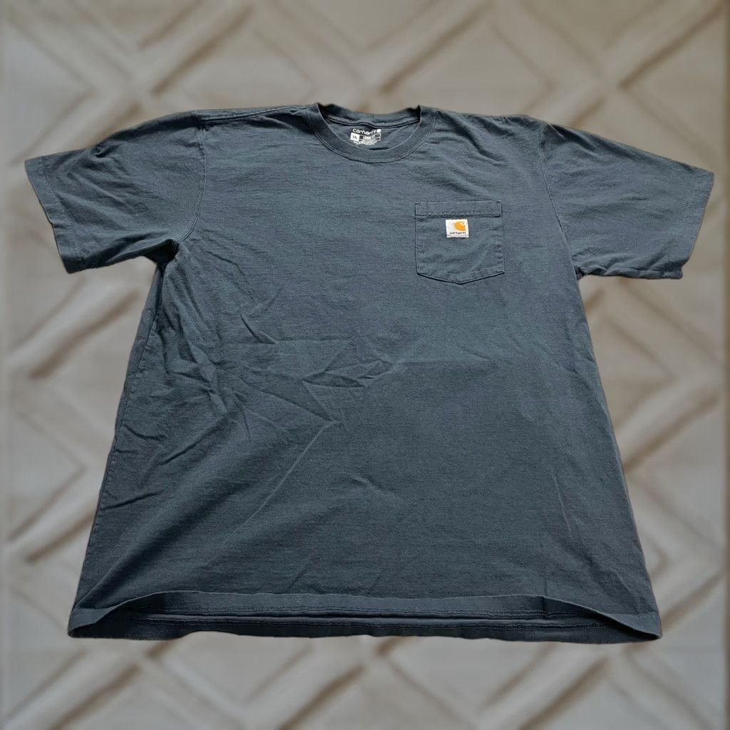 Carhartt Carhartt K87 Loose Fit T-Shirt Mens 2XL Blue Crew Neck Short Sleeve Pocket Tee Size US XXL / EU 58 / 5 - 1 Thumbnail