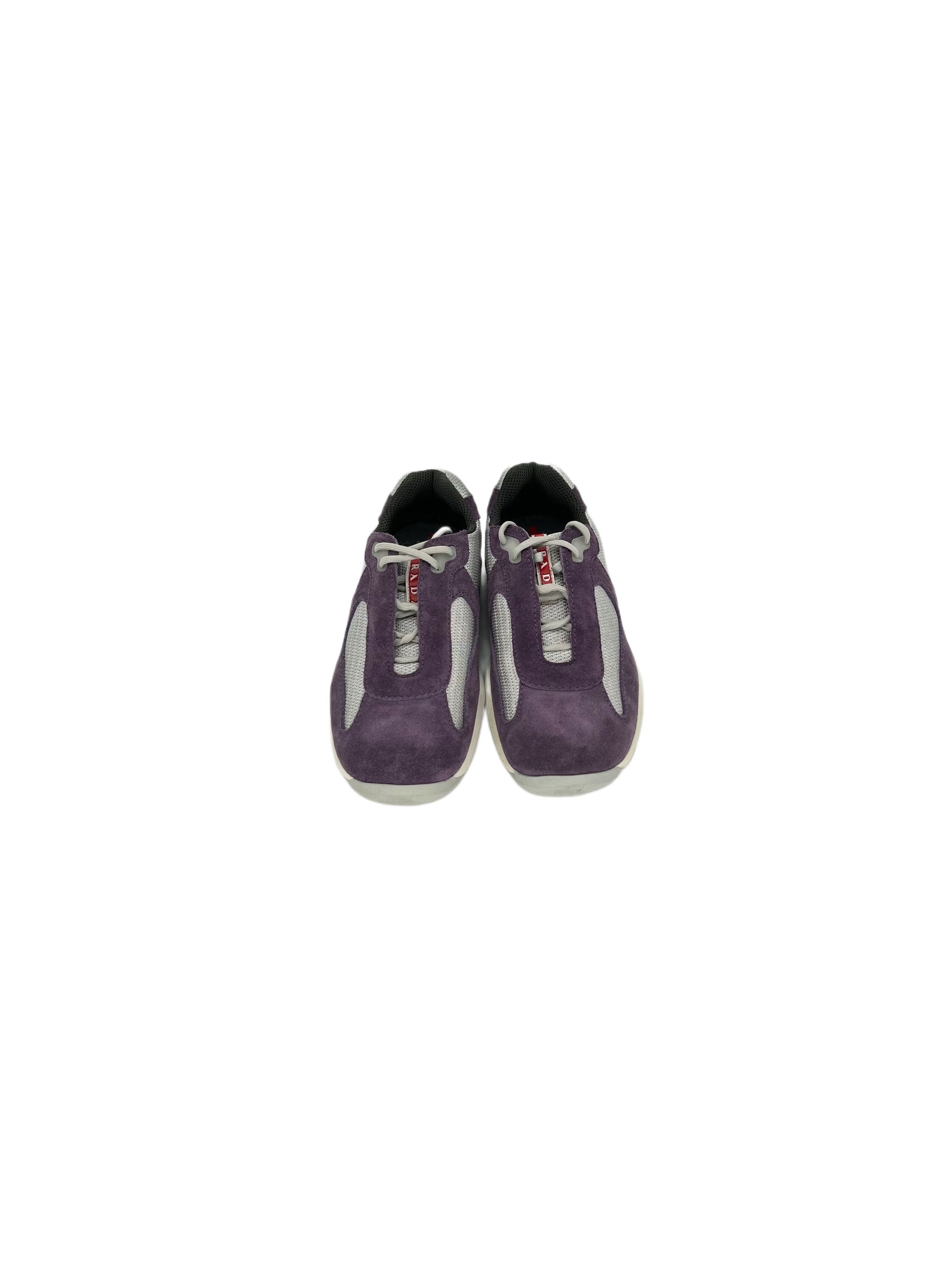 Prada Prada Linea Rossa - Women's 'America's Cup' Suede Trainers Size US 6.5 / IT 36.5 - 3 Thumbnail